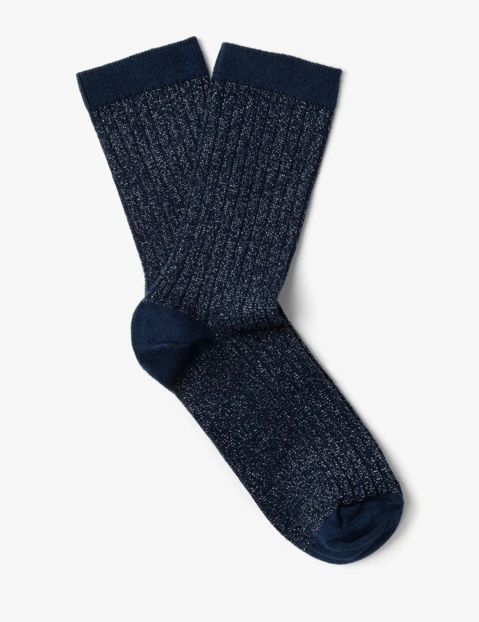 Penelope Chilvers Lurex Sock Navy Hot