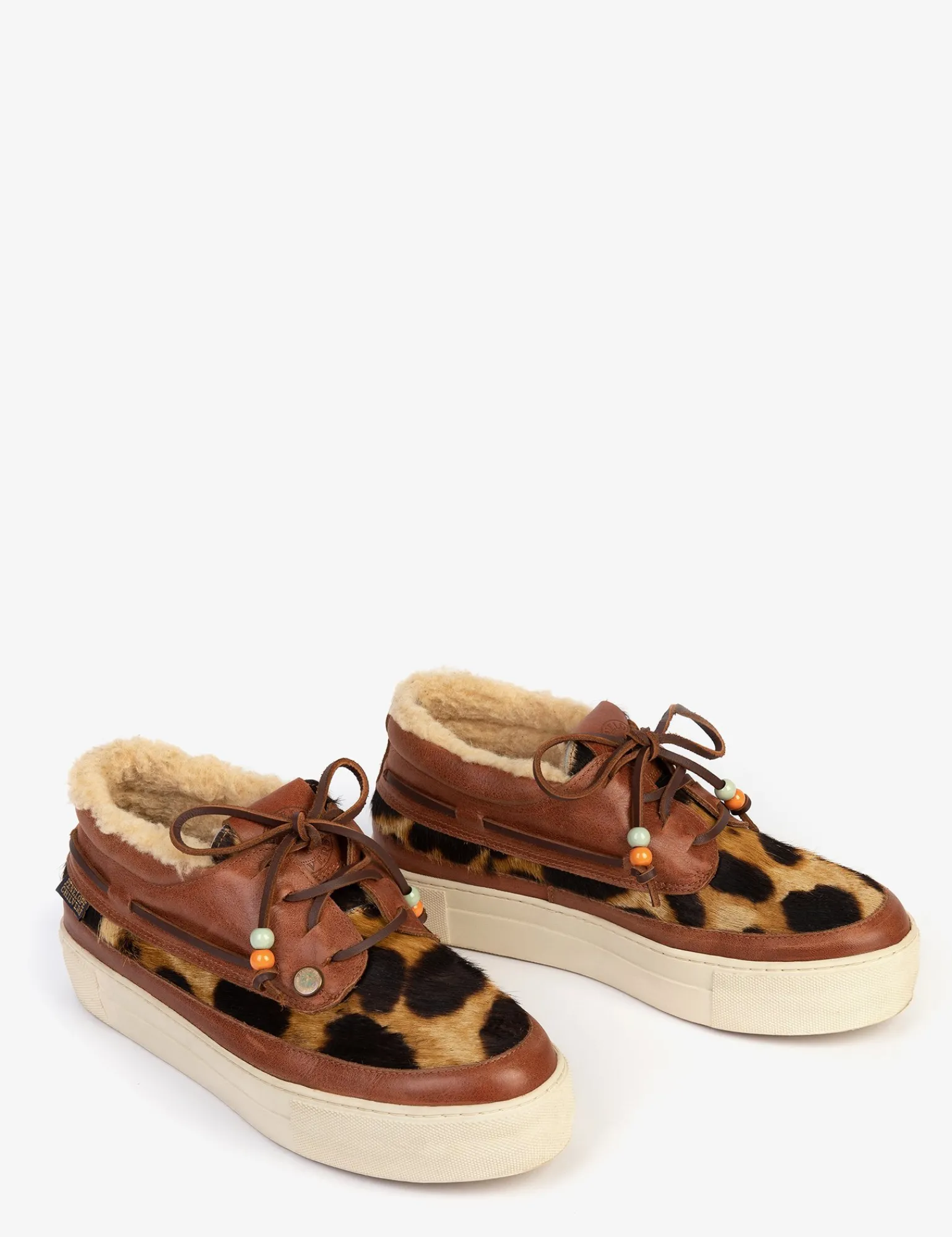 Penelope Chilvers Lumberjack Pony Wool-Lined Trainer Brown Fashion