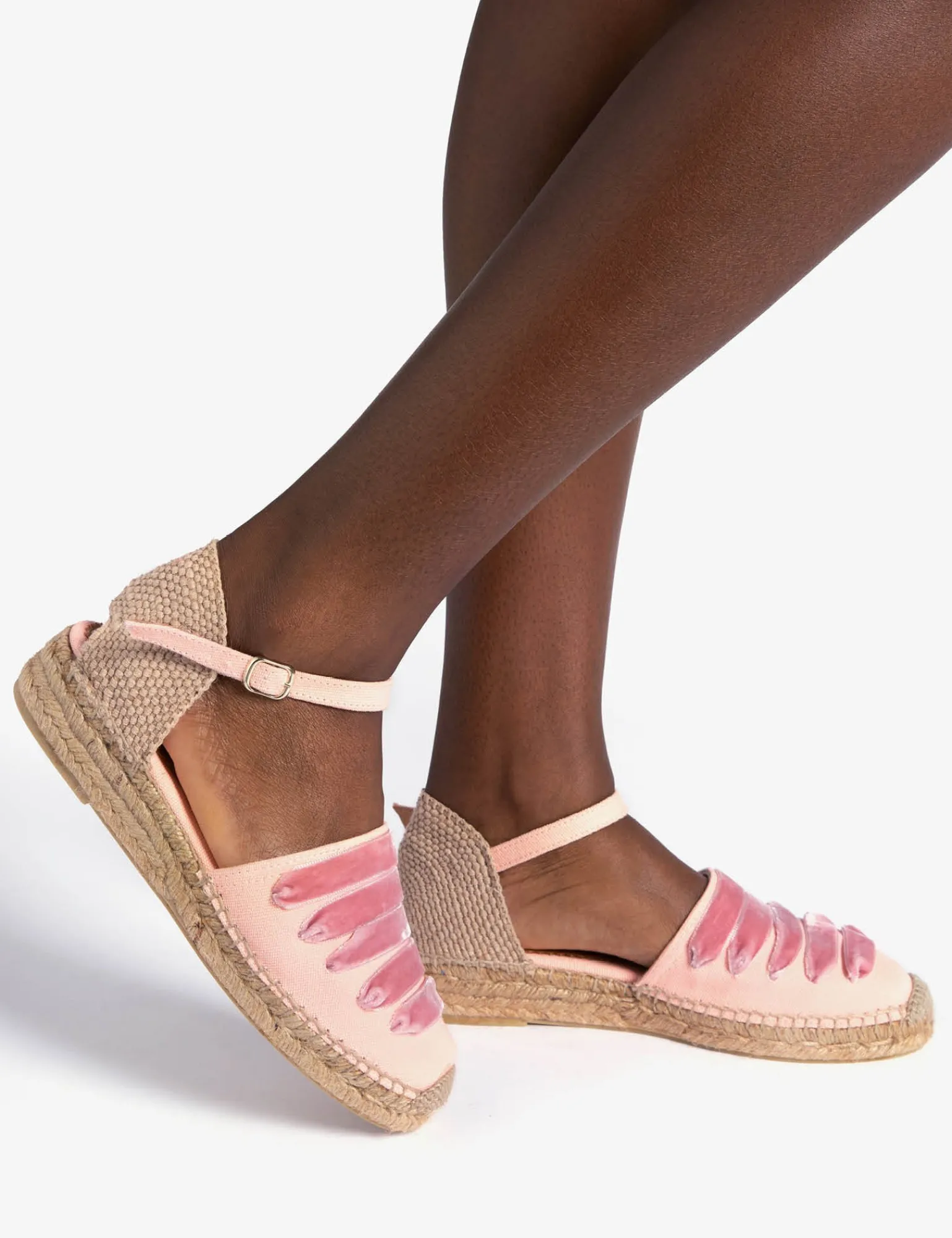 Penelope Chilvers Low Mary Jane Dali Espadrille TeaRose New