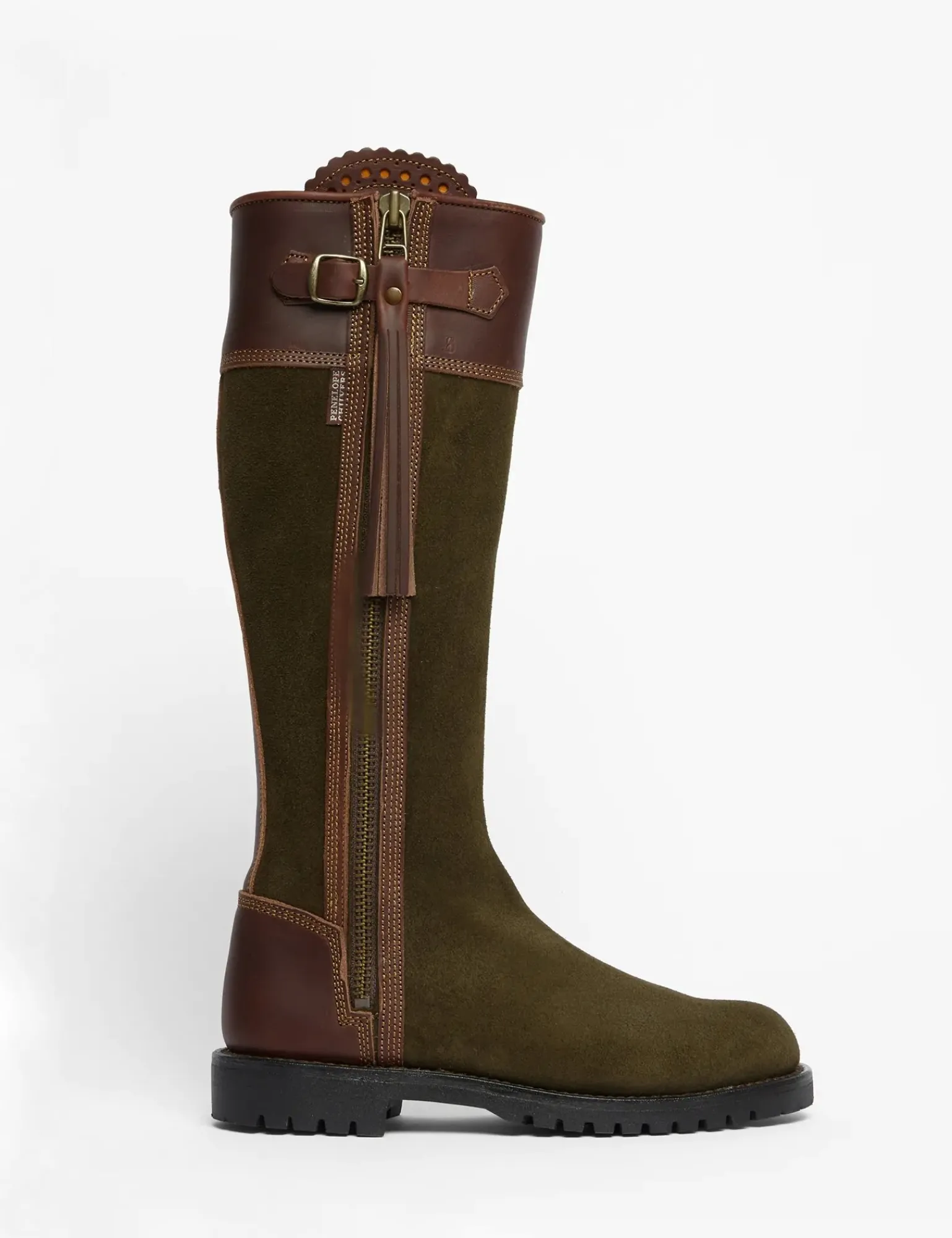 Penelope Chilvers Inclement Long Tassel Boot Seaweed/Conker Sale