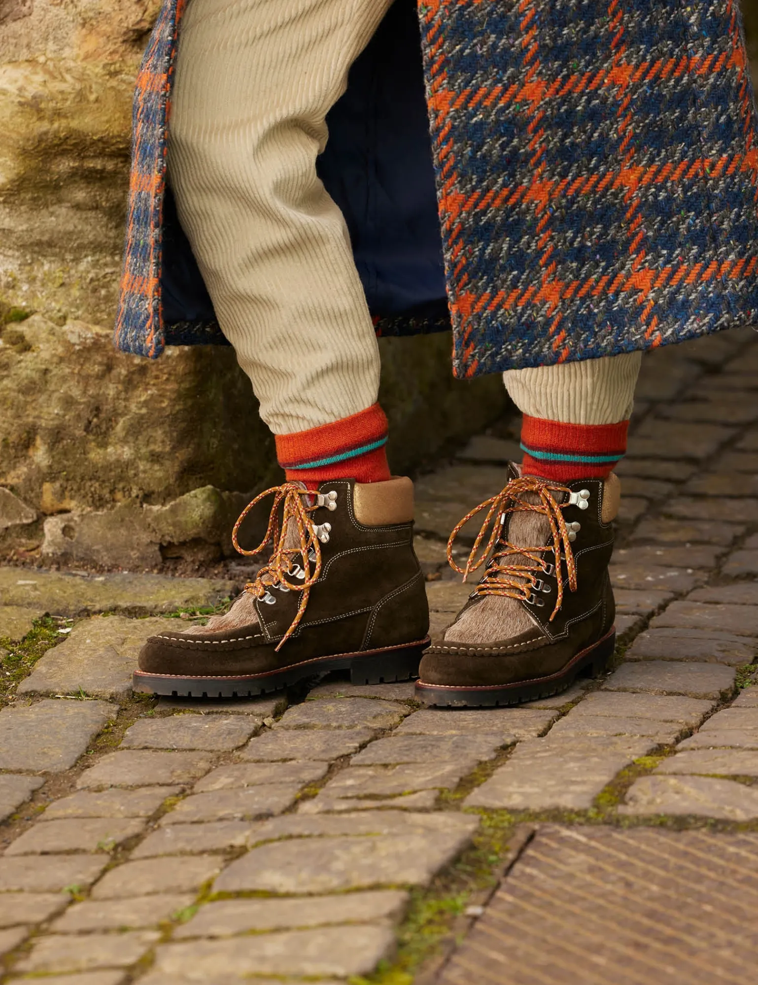 Penelope Chilvers Pioneer Suede Boot Khaki/Gold Sale