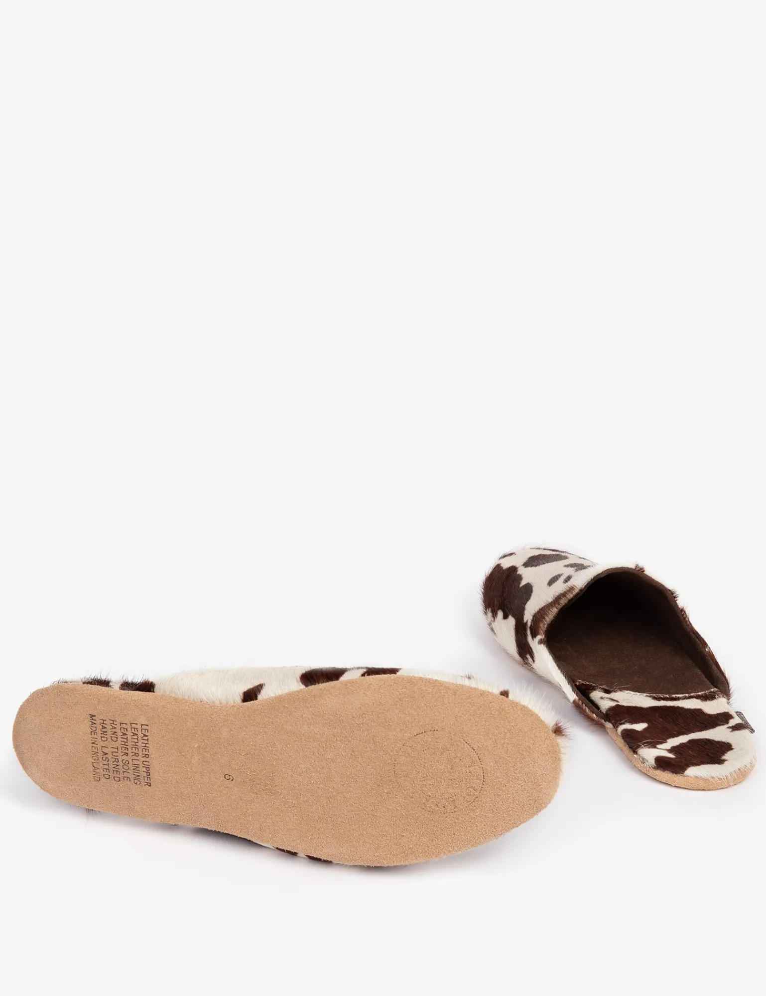 Penelope Chilvers Pony Mule Slipper Brown/White Hot