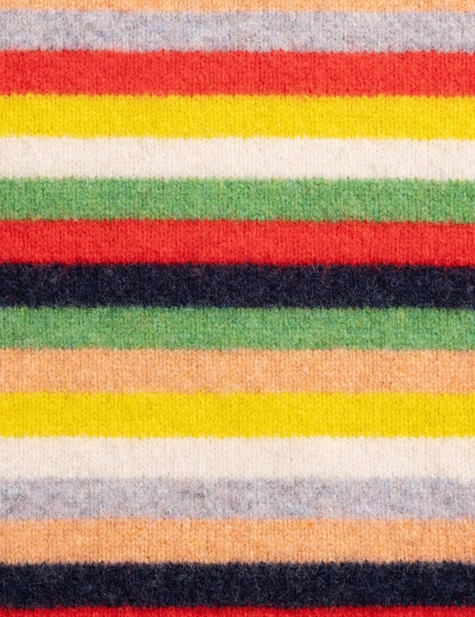 Penelope Chilvers Miro Wool Stripe Scarf Orange/Multi Hot