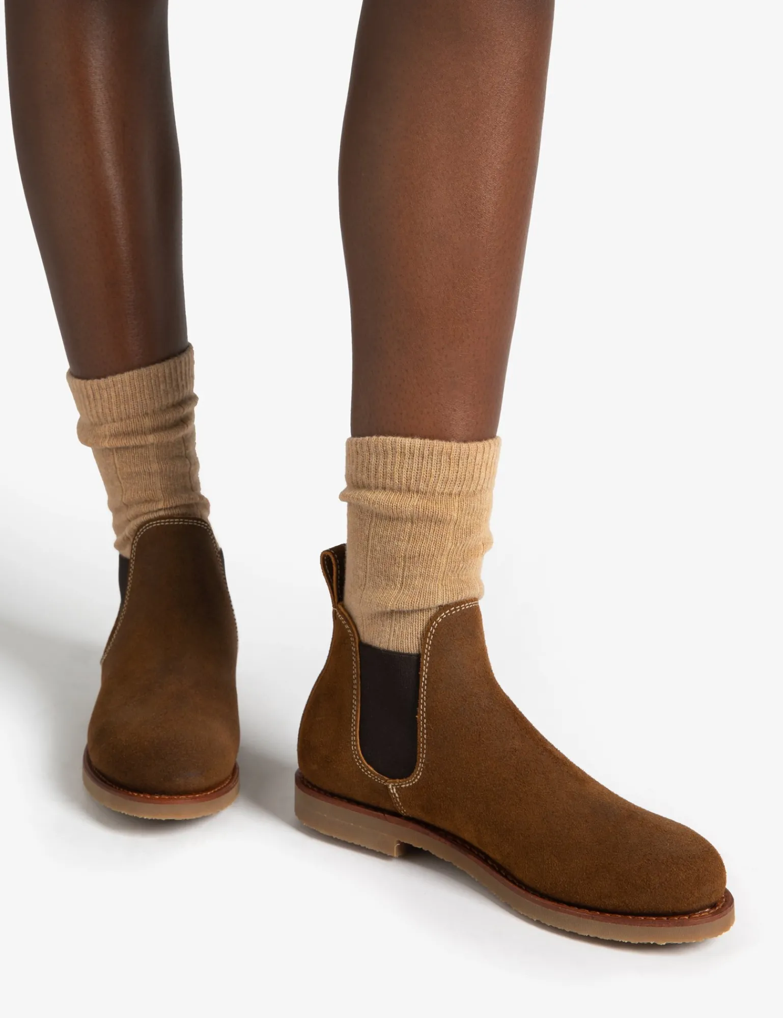 Penelope Chilvers Safari Oiled Suede Boot Tan Fashion