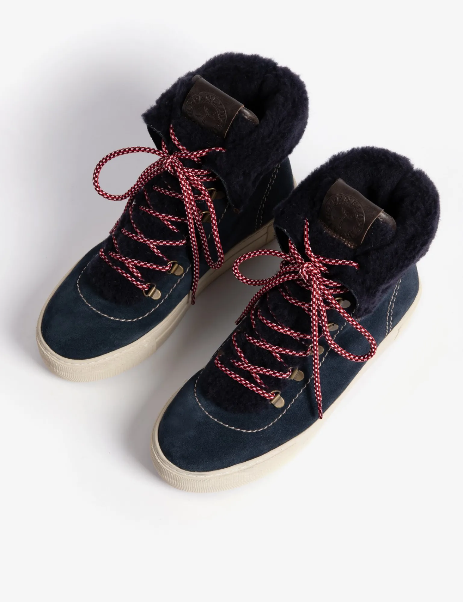 Penelope Chilvers Phoenix Wool-Lined Suede Boot Slate Outlet