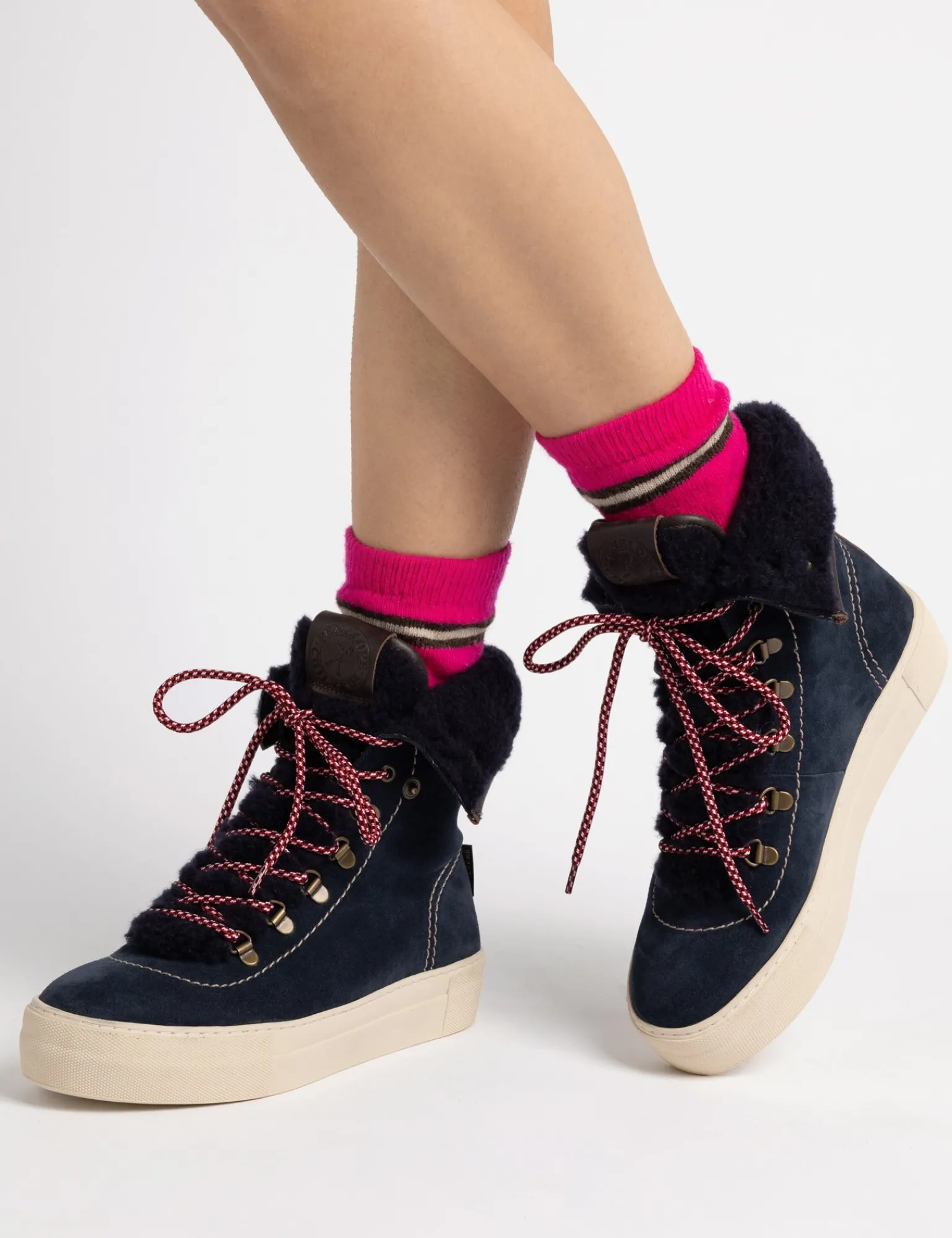 Penelope Chilvers Phoenix Wool-Lined Suede Boot Slate Outlet