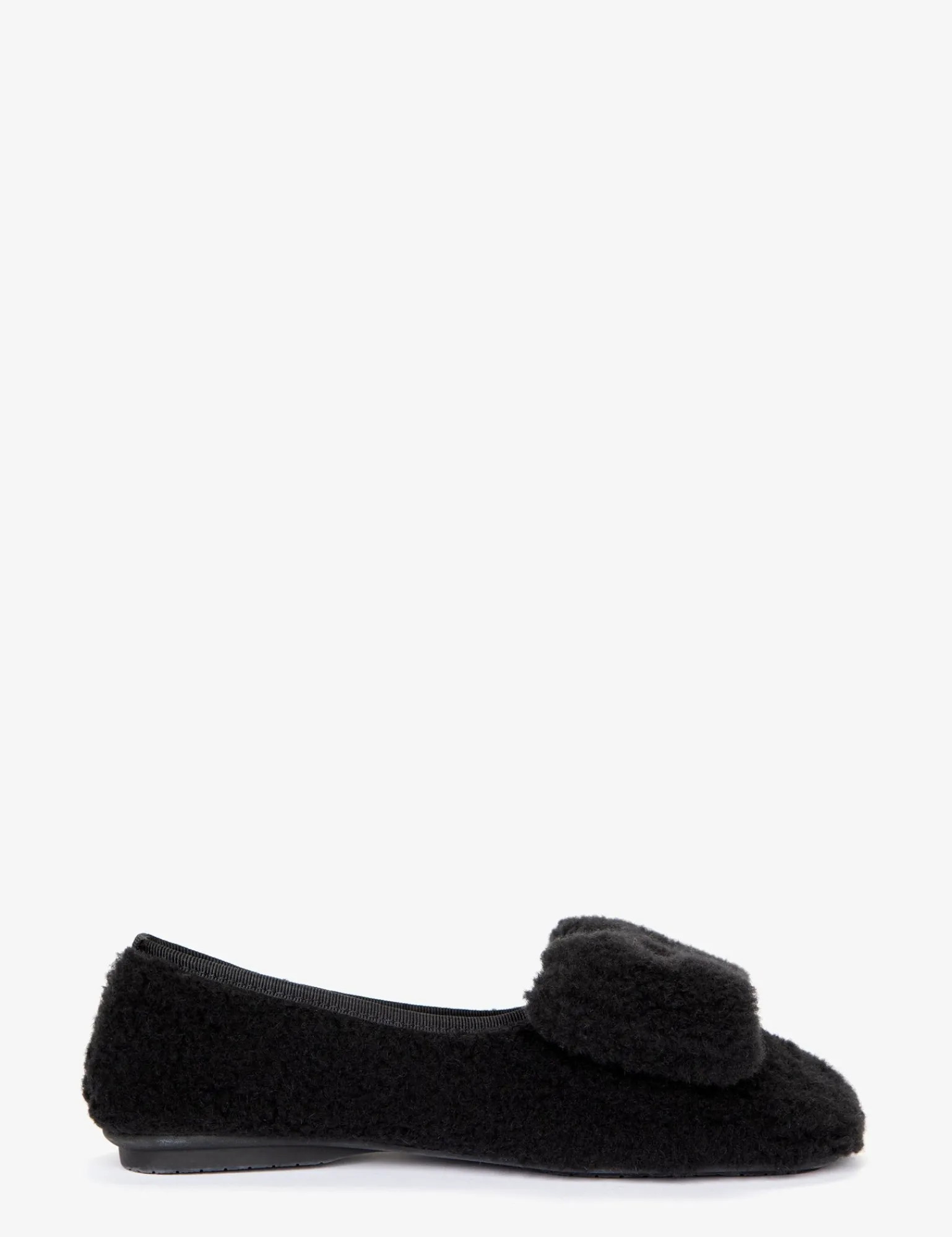 Penelope Chilvers Celeste Shearling Bow Slipper Black Hot