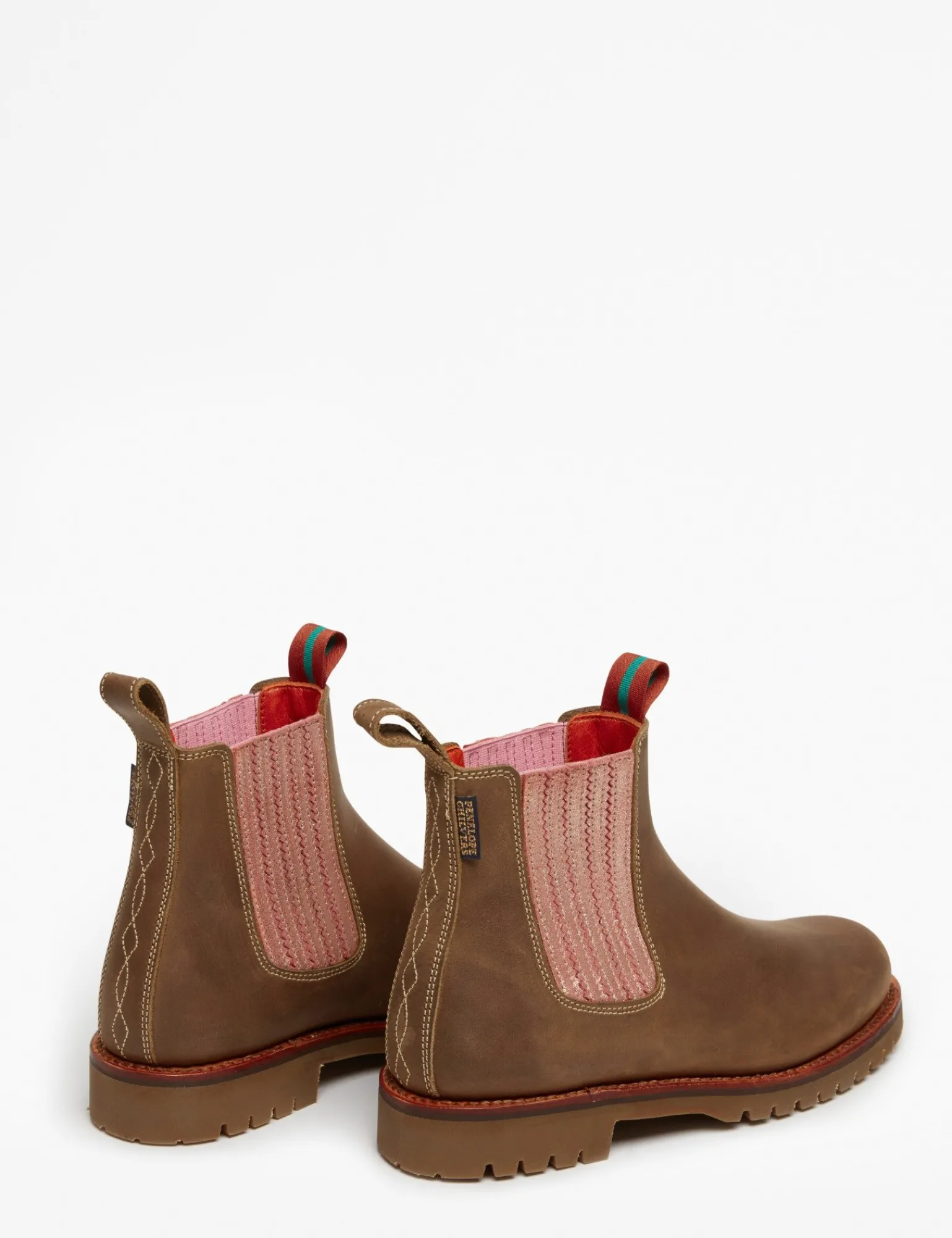 Penelope Chilvers Oscar Leather Boot Khaki/TeaRose Sale