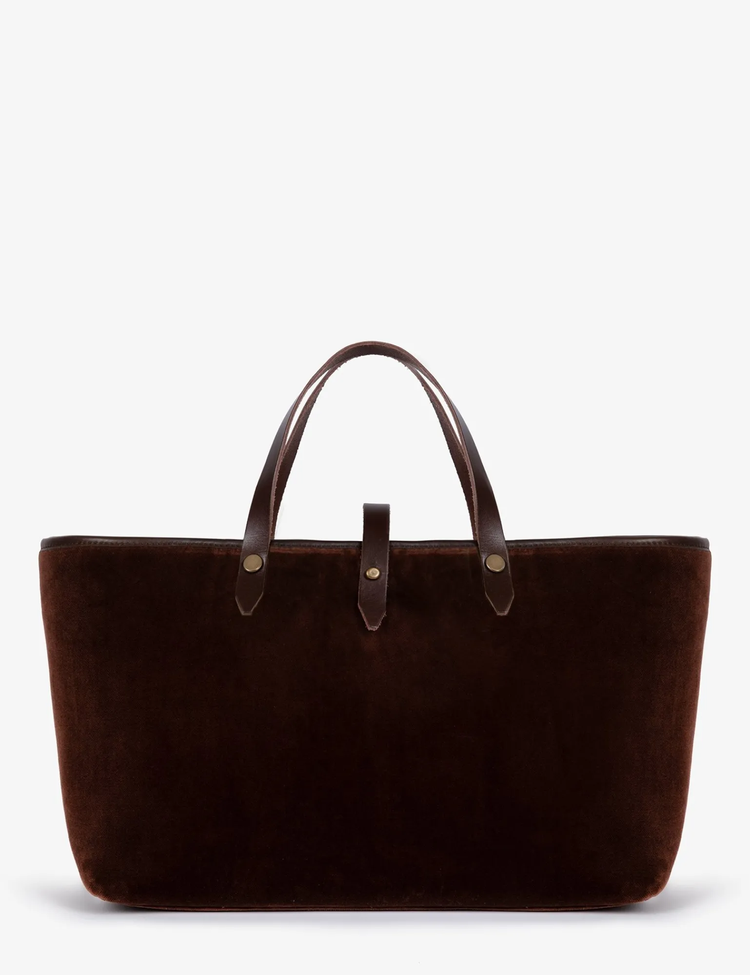 Penelope Chilvers Mini Velvet Tote Nut Clearance