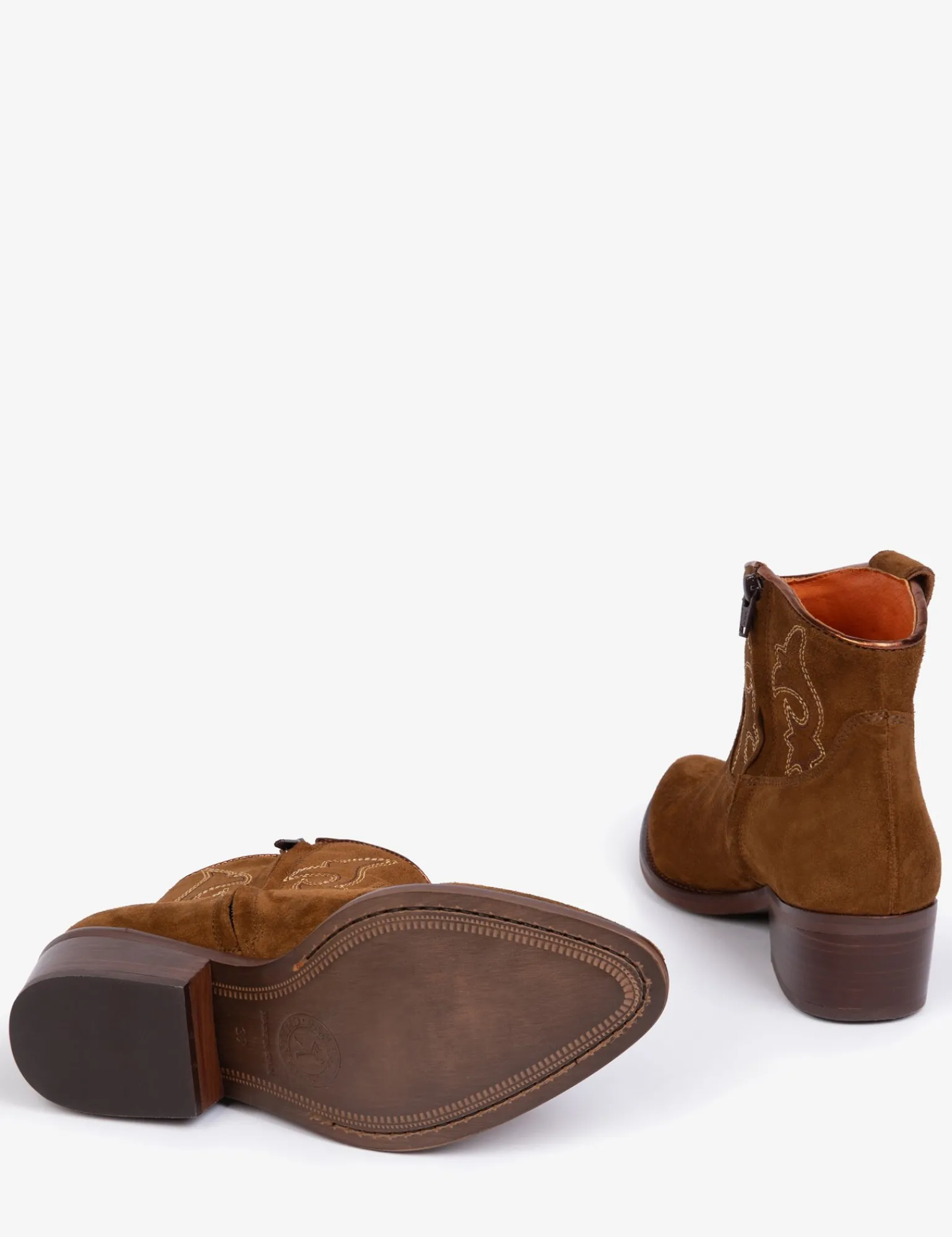 Penelope Chilvers Cassidy Suede Embroidered Boot Peat Outlet