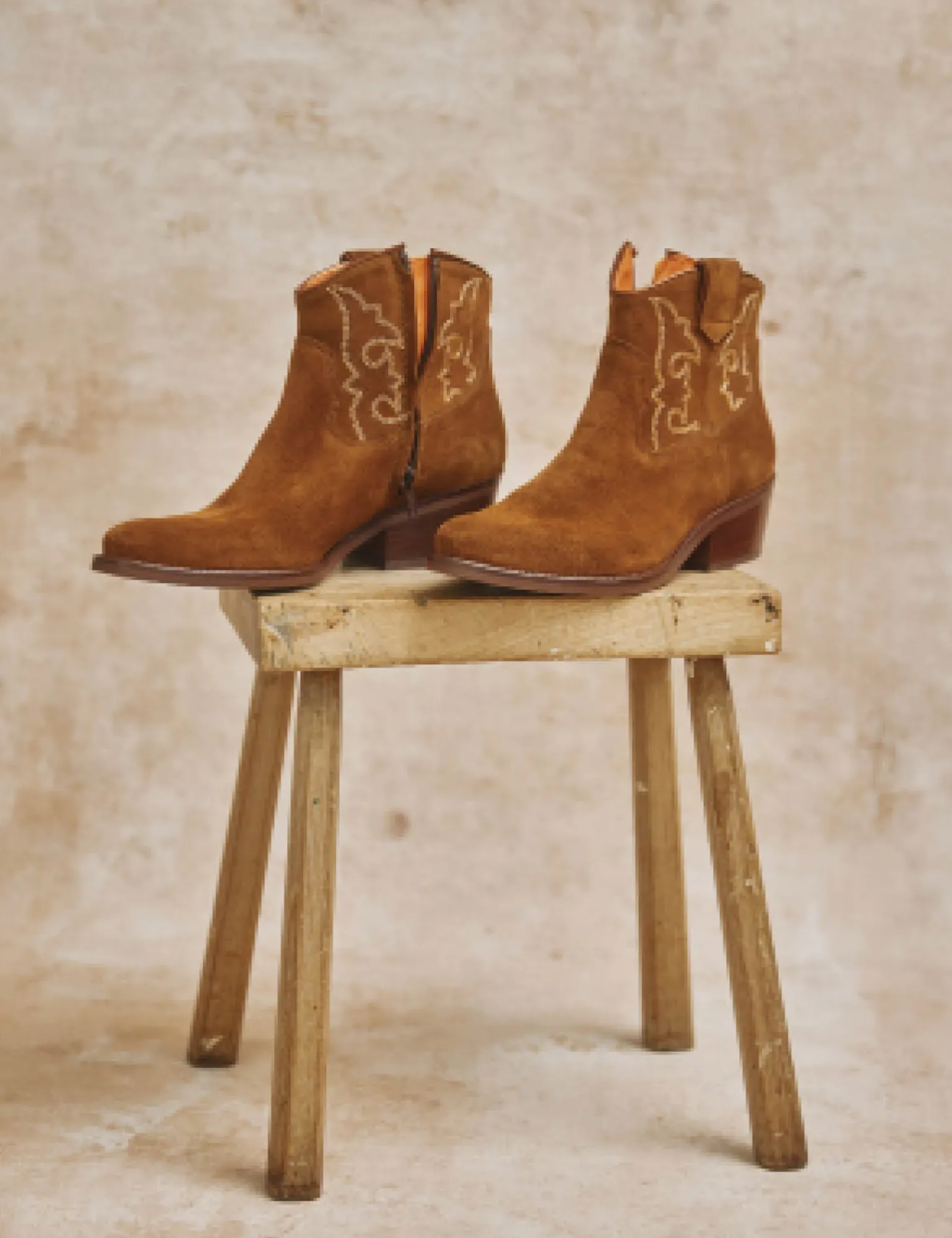 Penelope Chilvers Cassidy Suede Embroidered Boot Peat Outlet