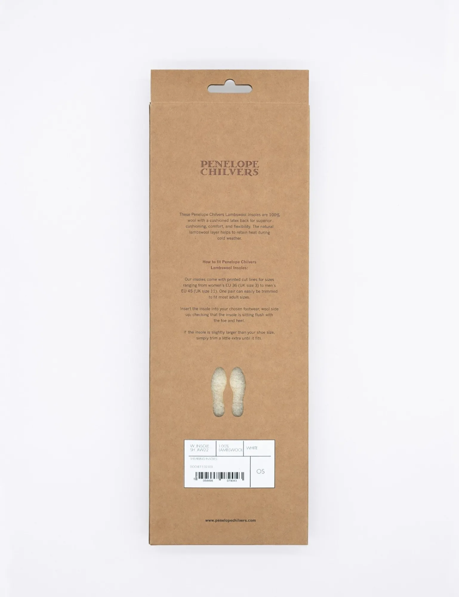 Penelope Chilvers Shearling Insoles White Hot