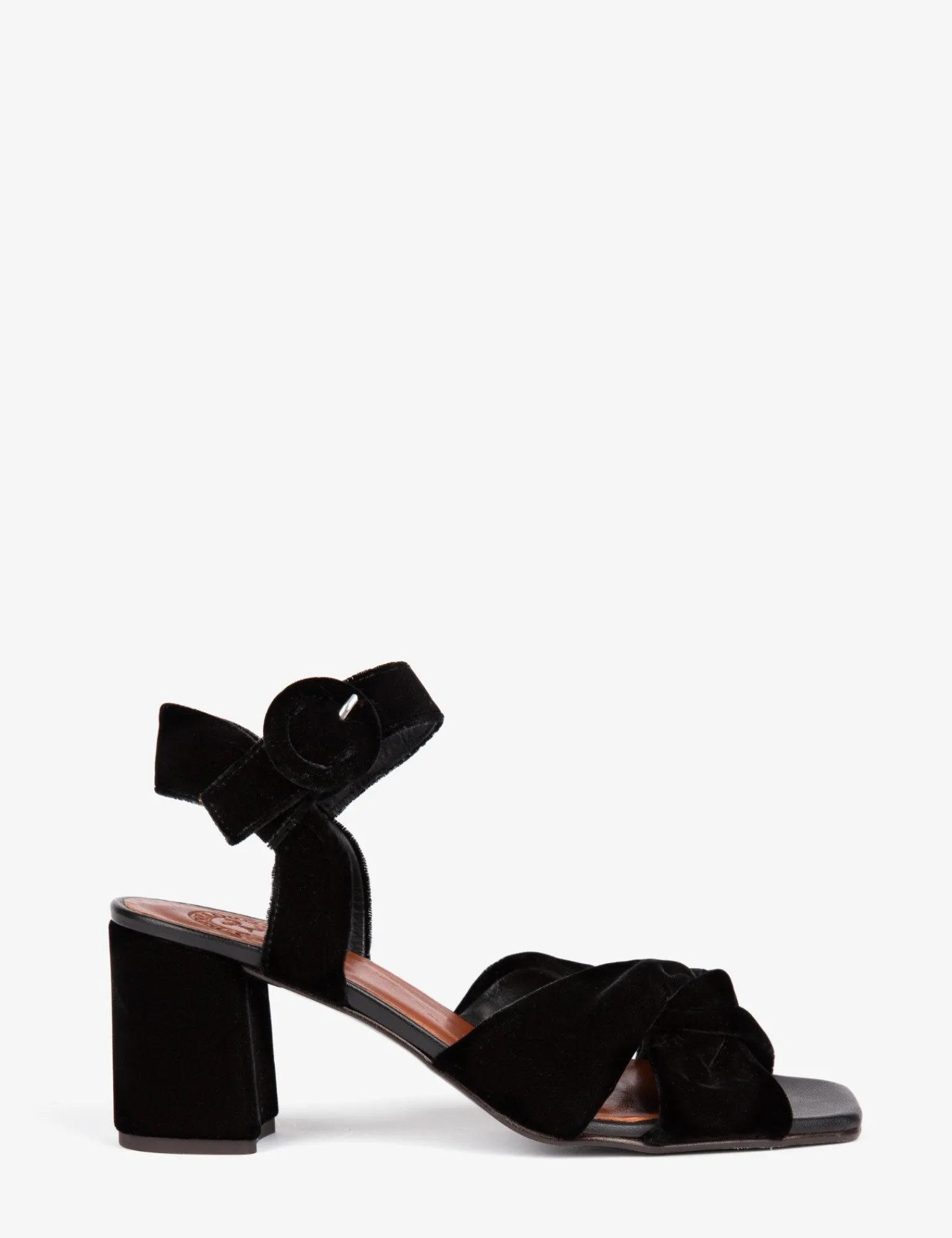 Penelope Chilvers Infinity Velvet Sandal Black Outlet