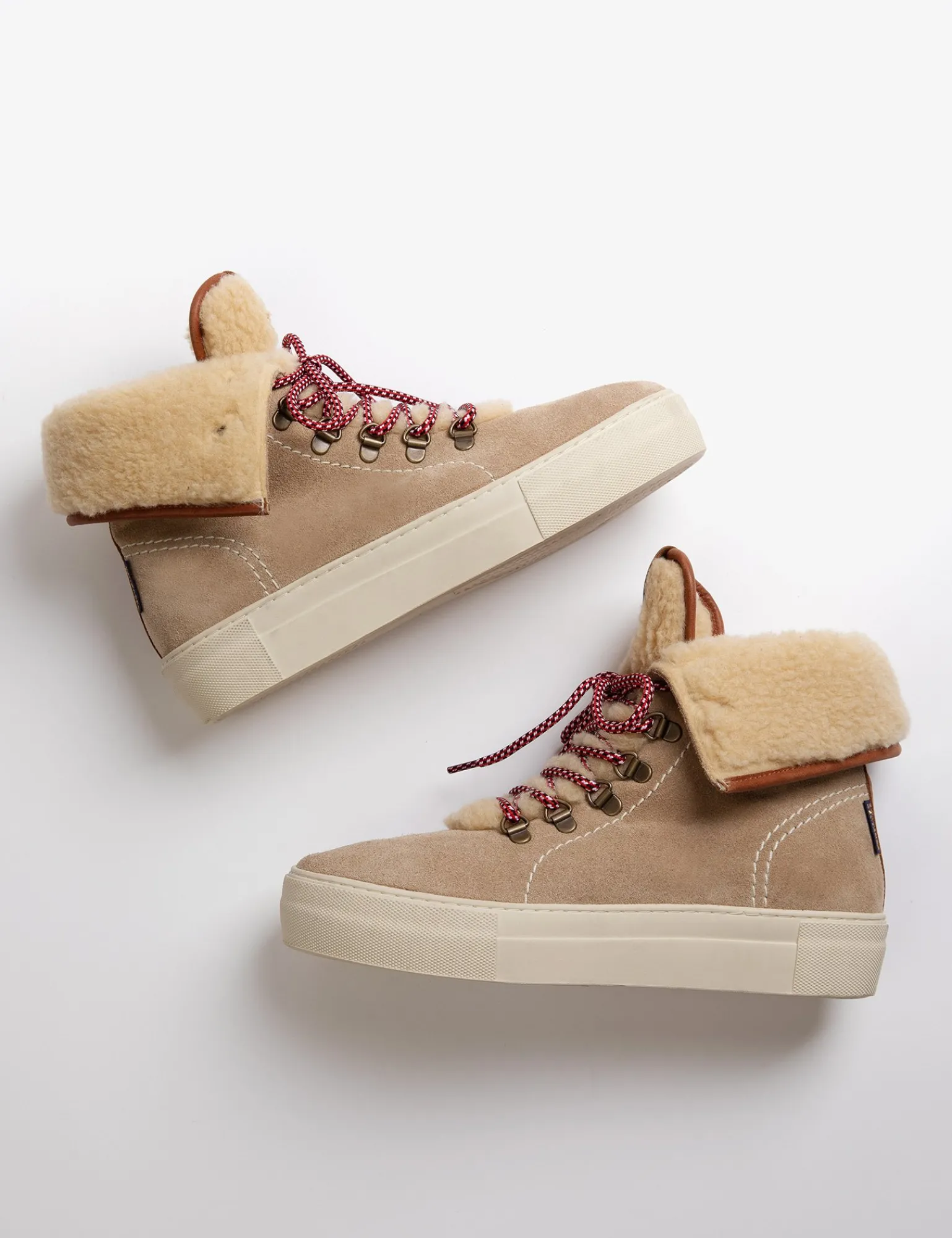 Penelope Chilvers Phoenix Wool-Lined Suede Boot Sand Online