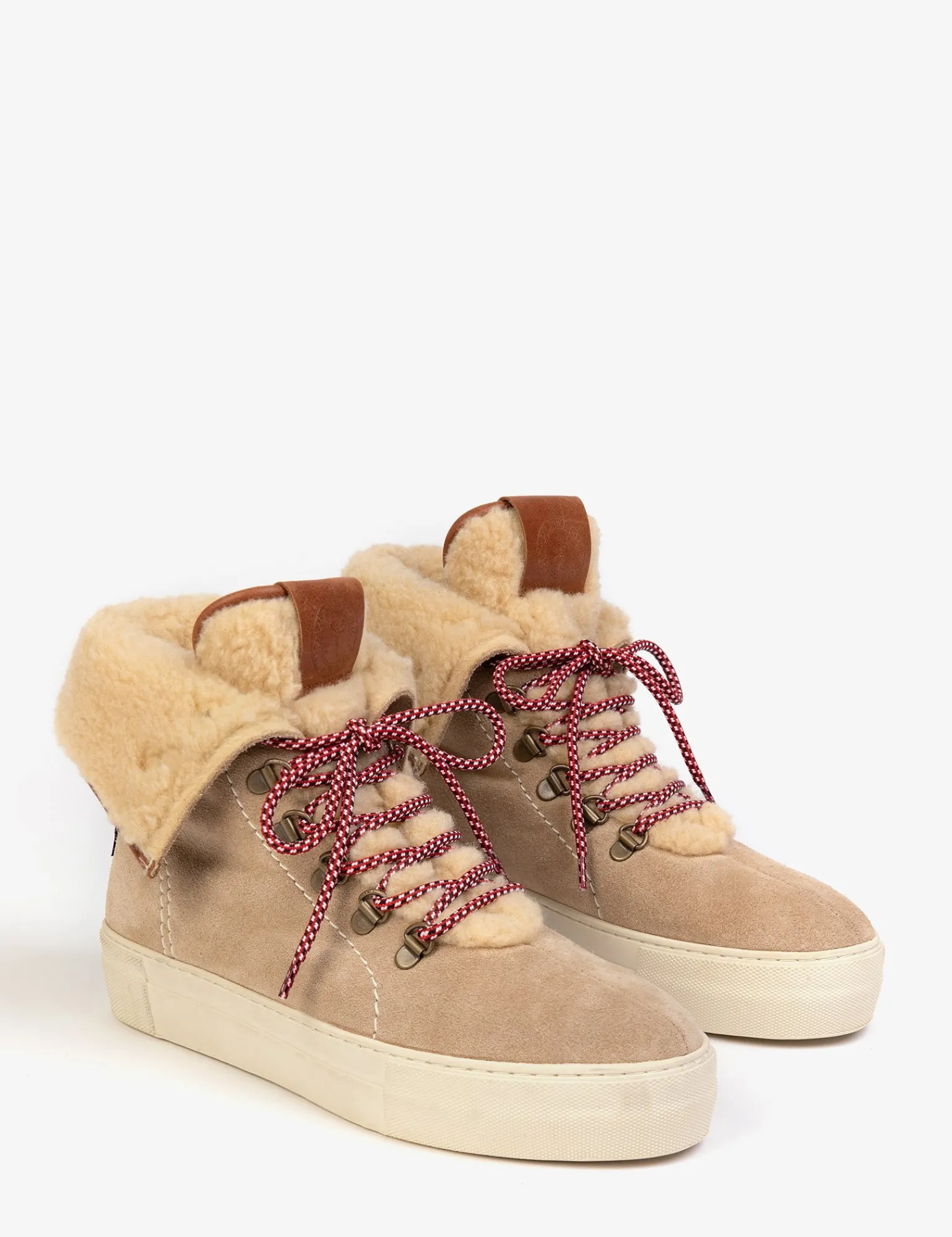 Penelope Chilvers Phoenix Wool-Lined Suede Boot Sand Online