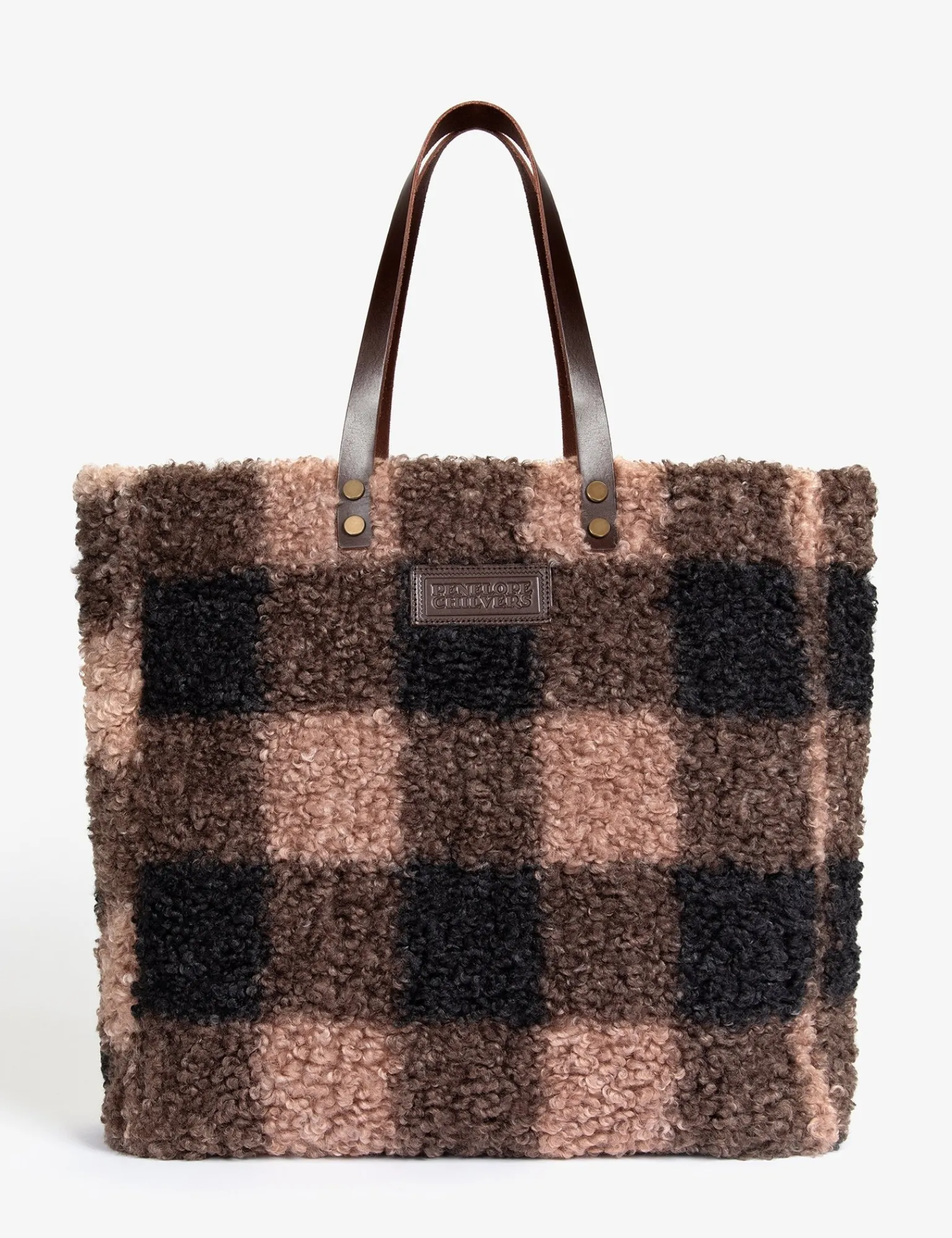 Penelope Chilvers Checkmate Tote Bag Black/Multi Outlet