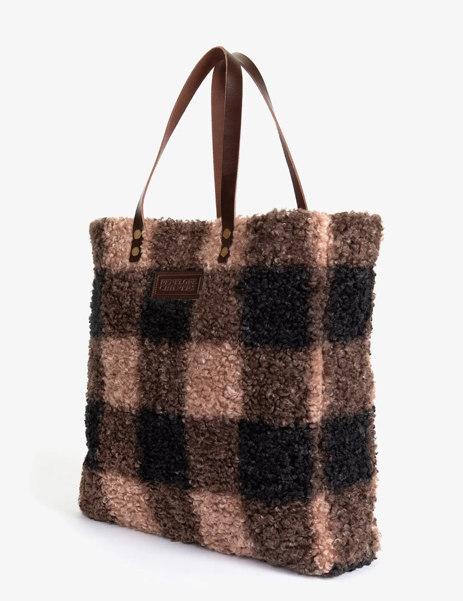 Penelope Chilvers Checkmate Tote Bag Black/Multi Outlet