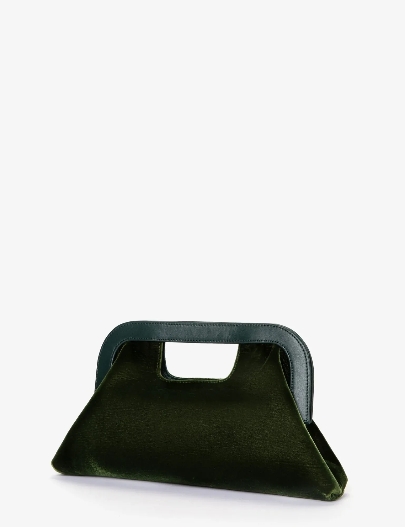 Penelope Chilvers Topper Velvet Clutch Khaki Discount