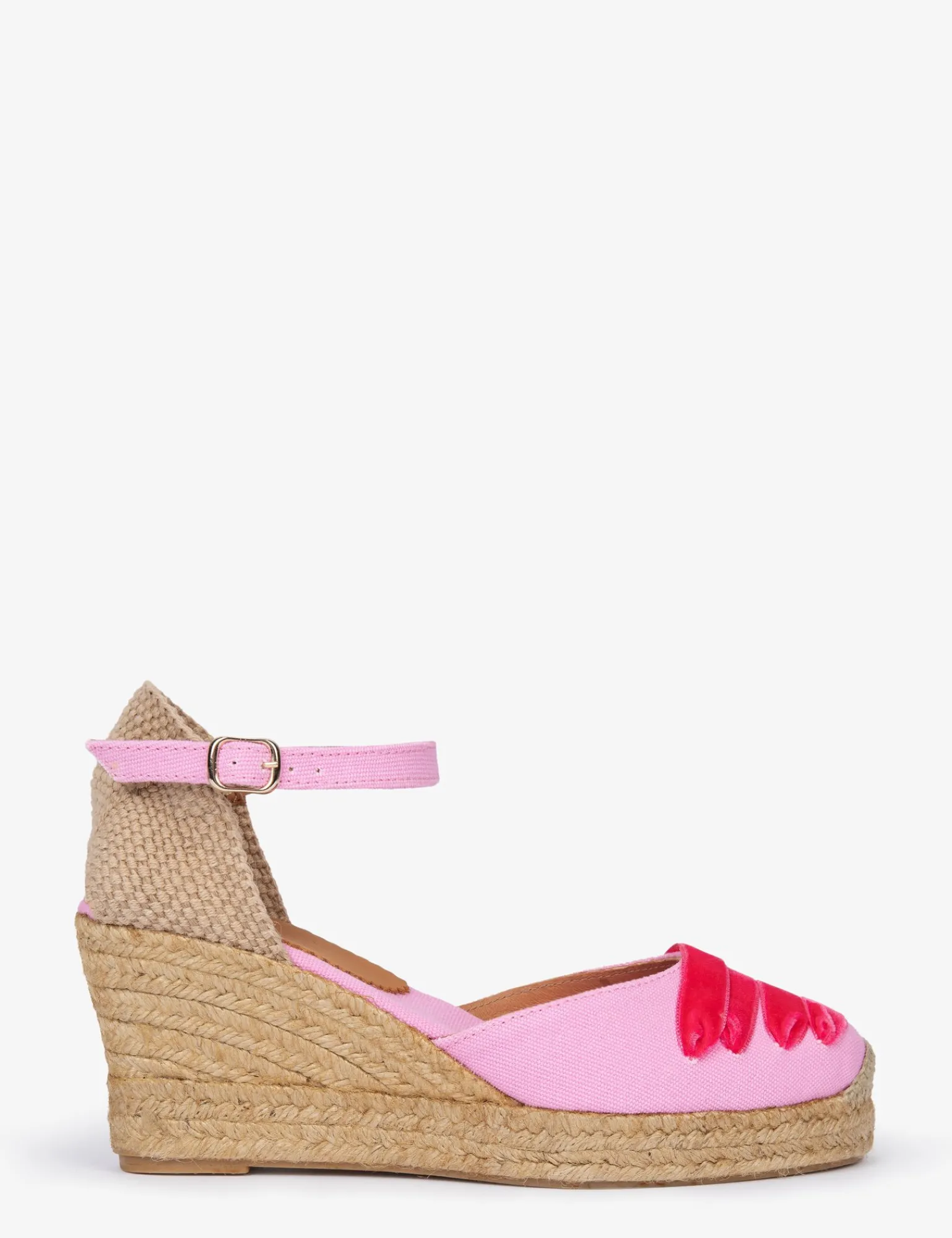 Penelope Chilvers Mary Jane Dali Espadrille Pink/Peony New