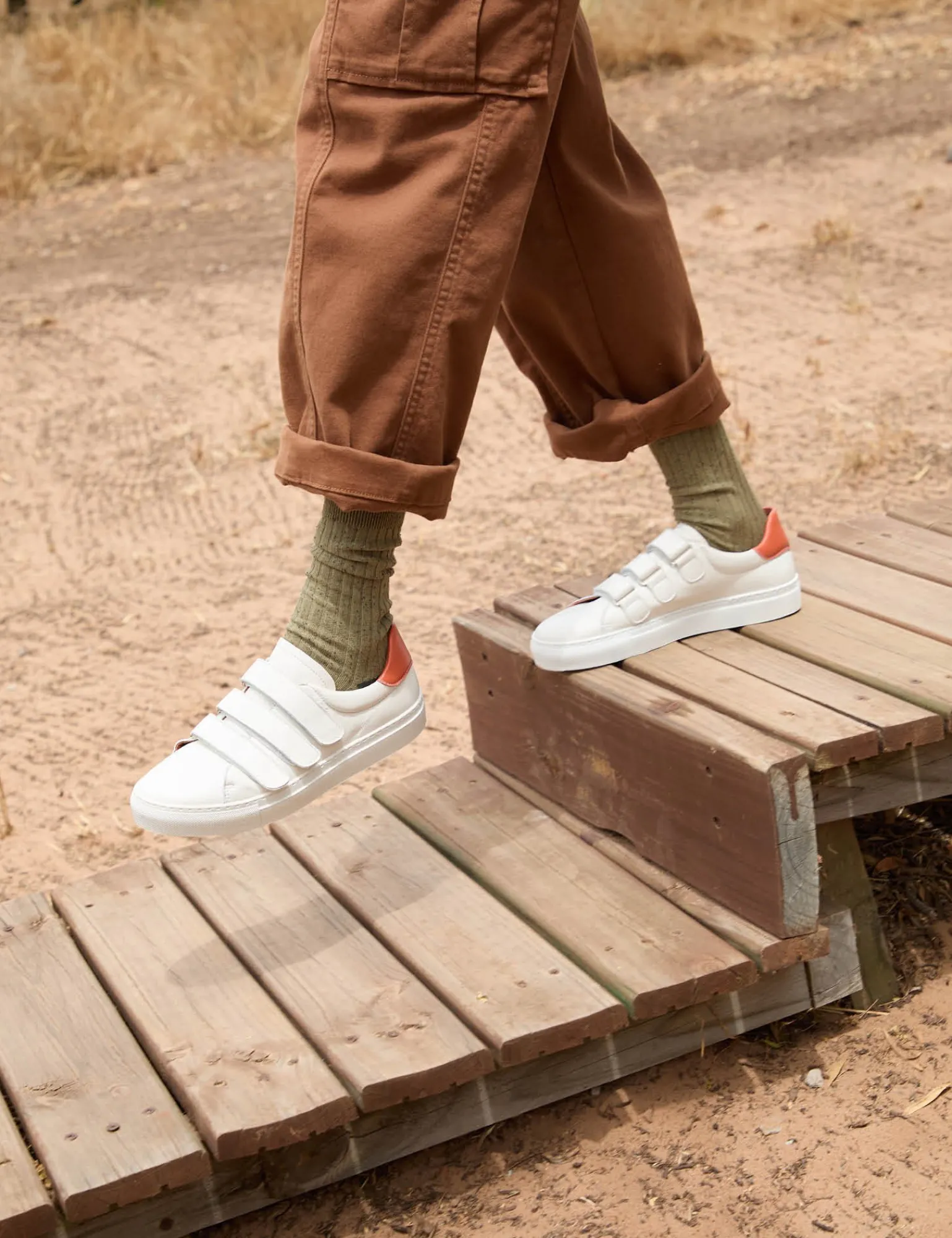 Penelope Chilvers Pacha Leather Trainer White Best