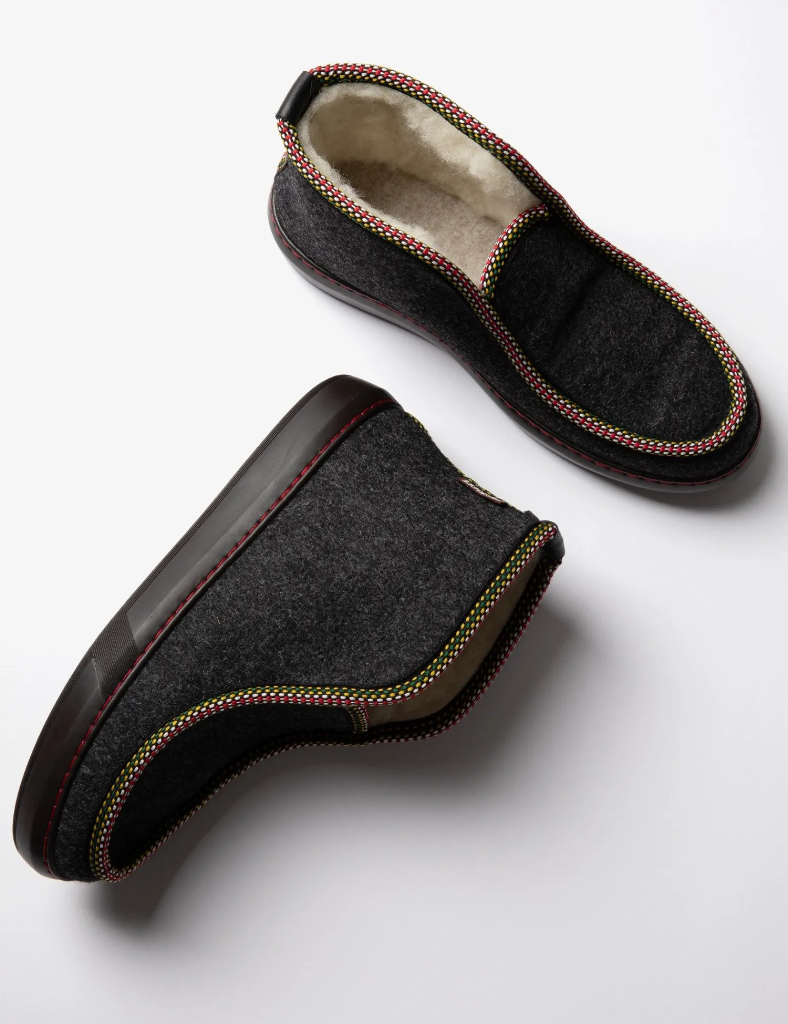 Penelope Chilvers Inuit Felt Slipper Black Clearance