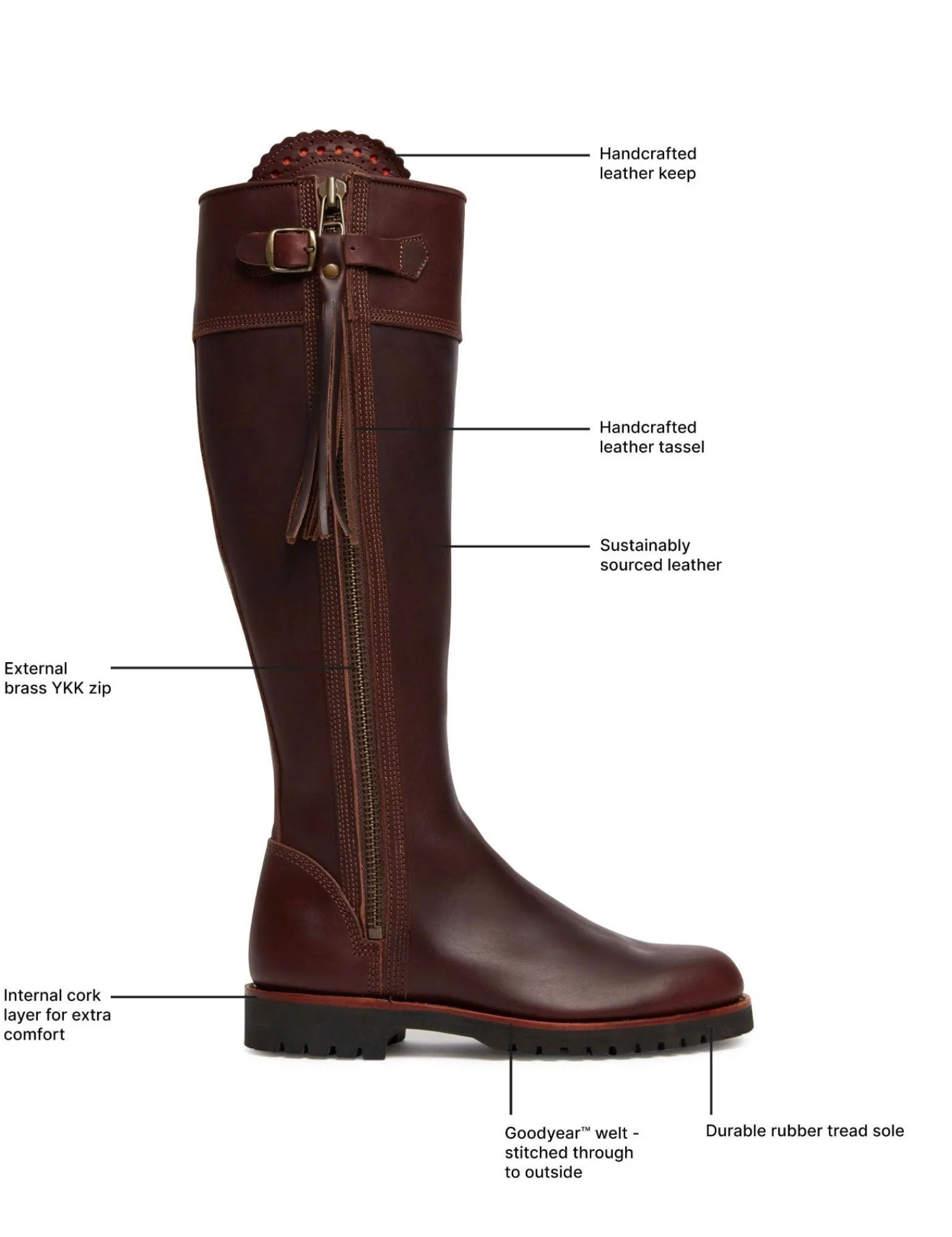 Penelope Chilvers Long Tassel Boot Black Outlet