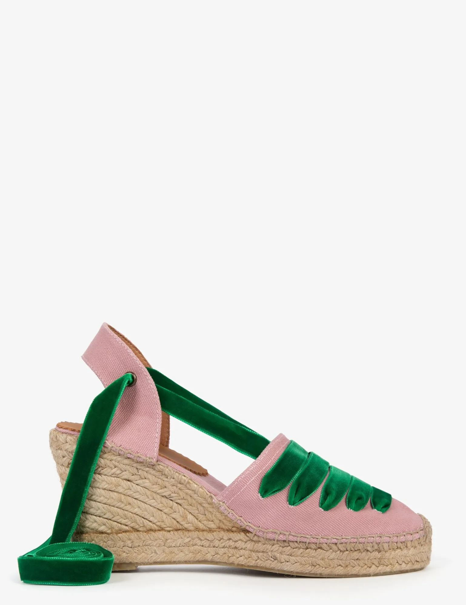 Penelope Chilvers High Sevillana Dali Espadrille Pink/Green Best