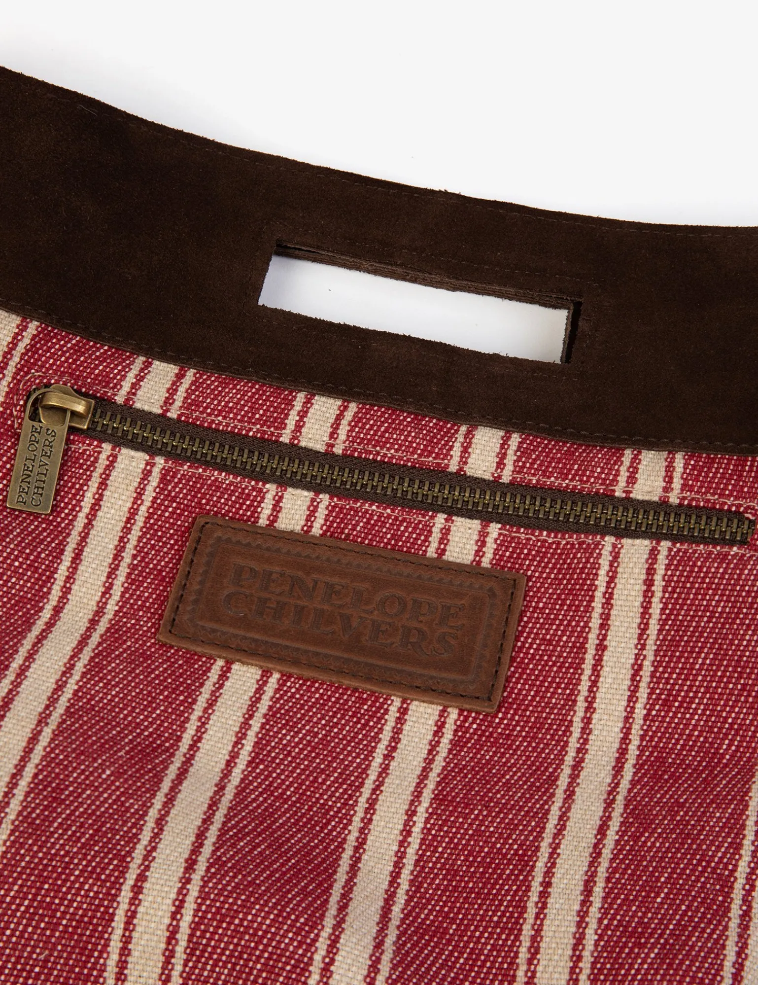 Penelope Chilvers Fringe Handy Suede Bag BitterChocolate Best