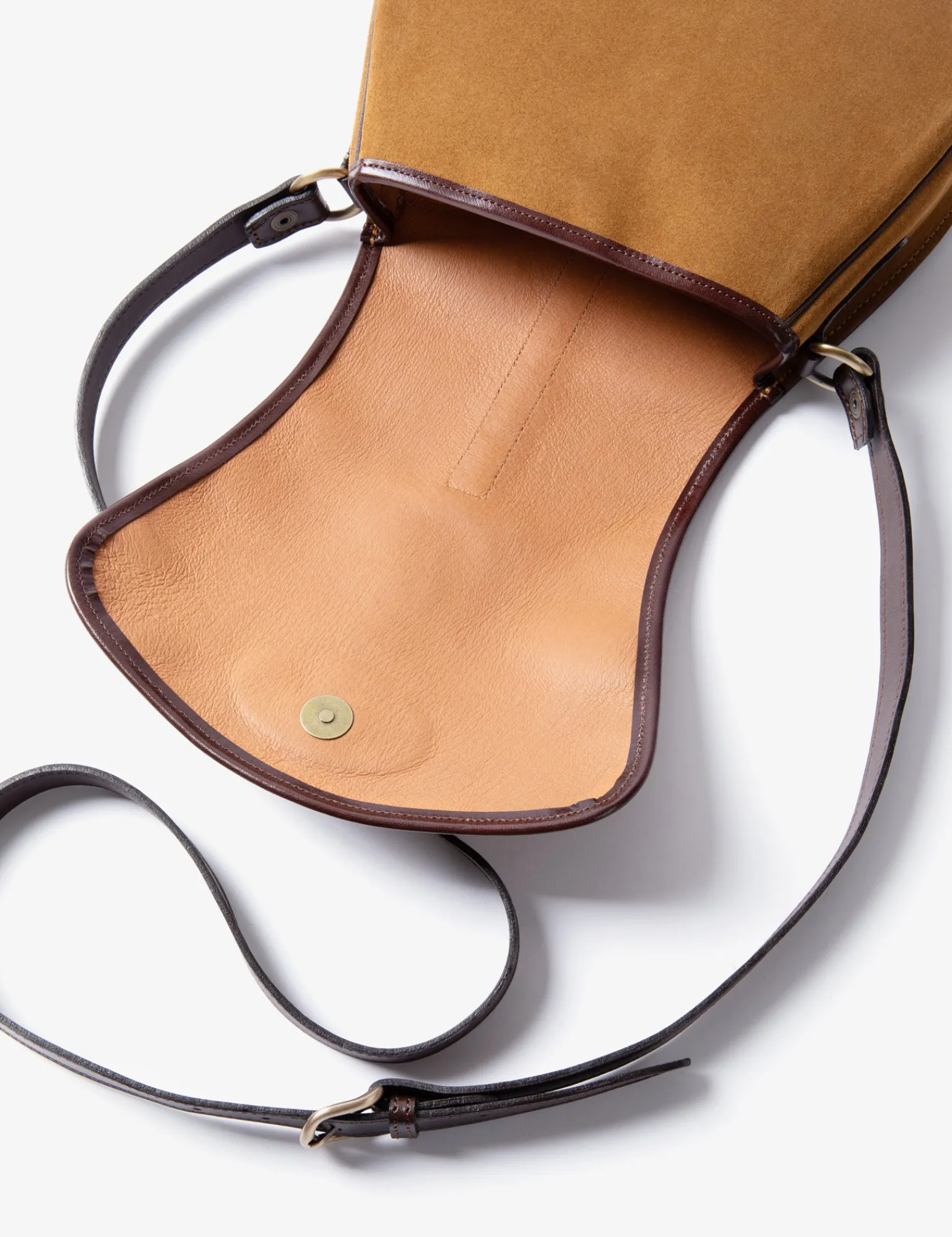 Penelope Chilvers Tambor Braided Barley Suede Bag Tan Outlet