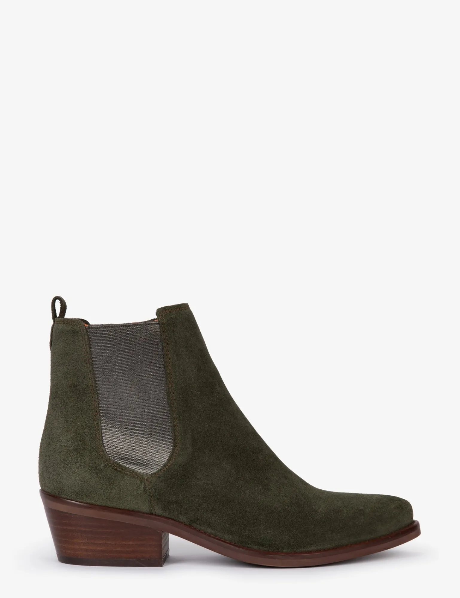 Penelope Chilvers Rove Suede Boot Khaki/Pewter Discount