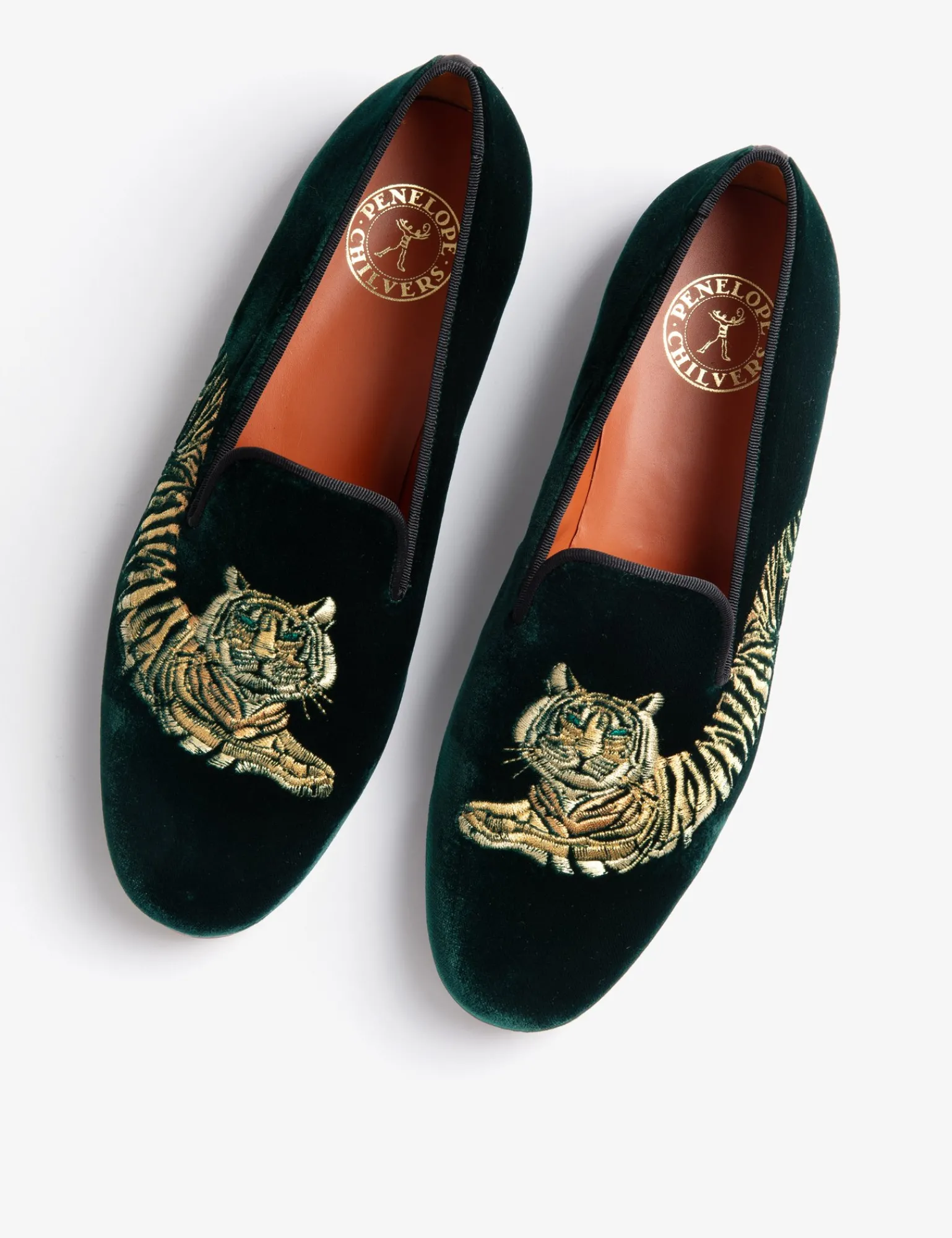 Penelope Chilvers Mens SUJÁN Smoking Slipper Emerald Sale
