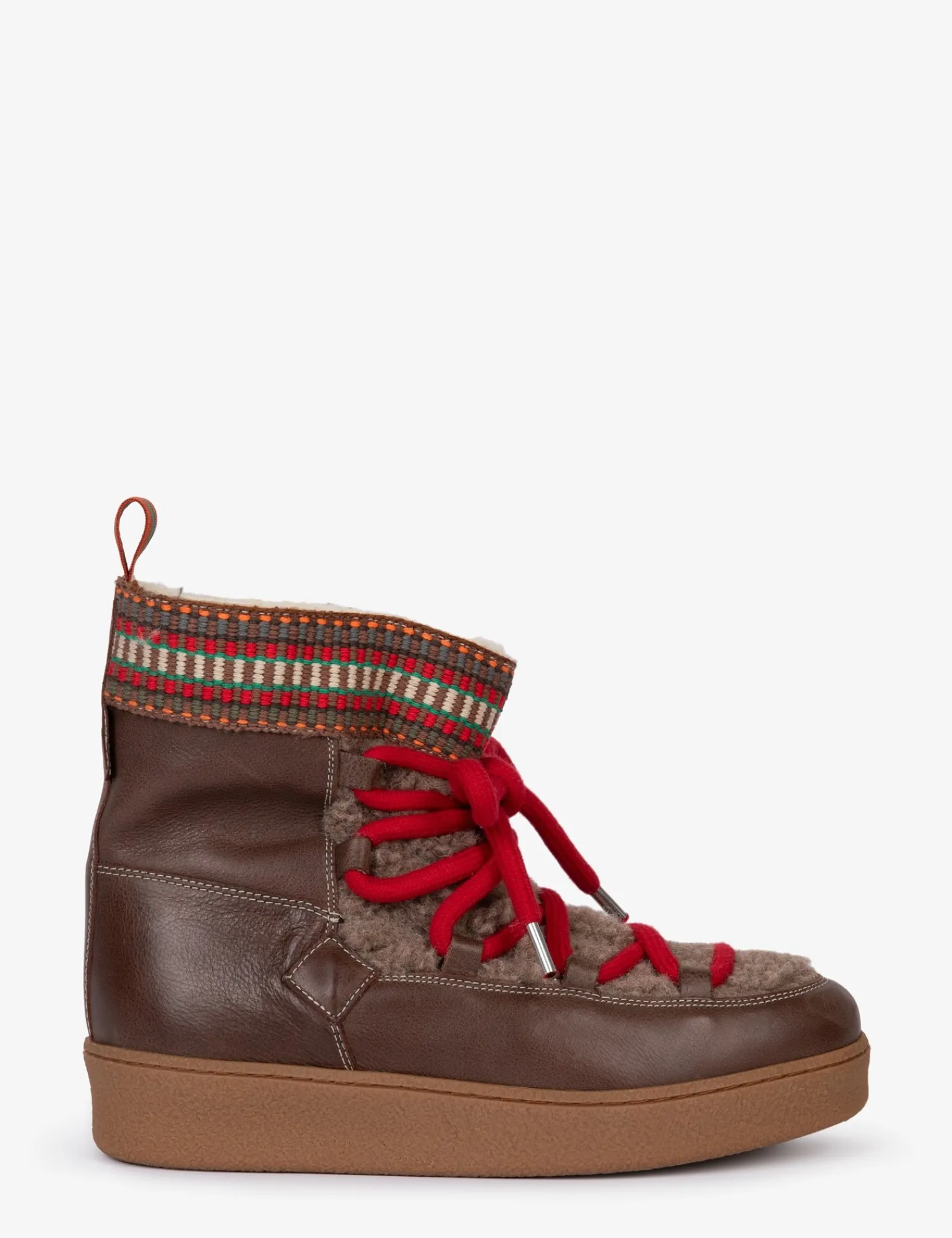 Penelope Chilvers Cosmos Fleece Boot DarkBrown/Multi Online