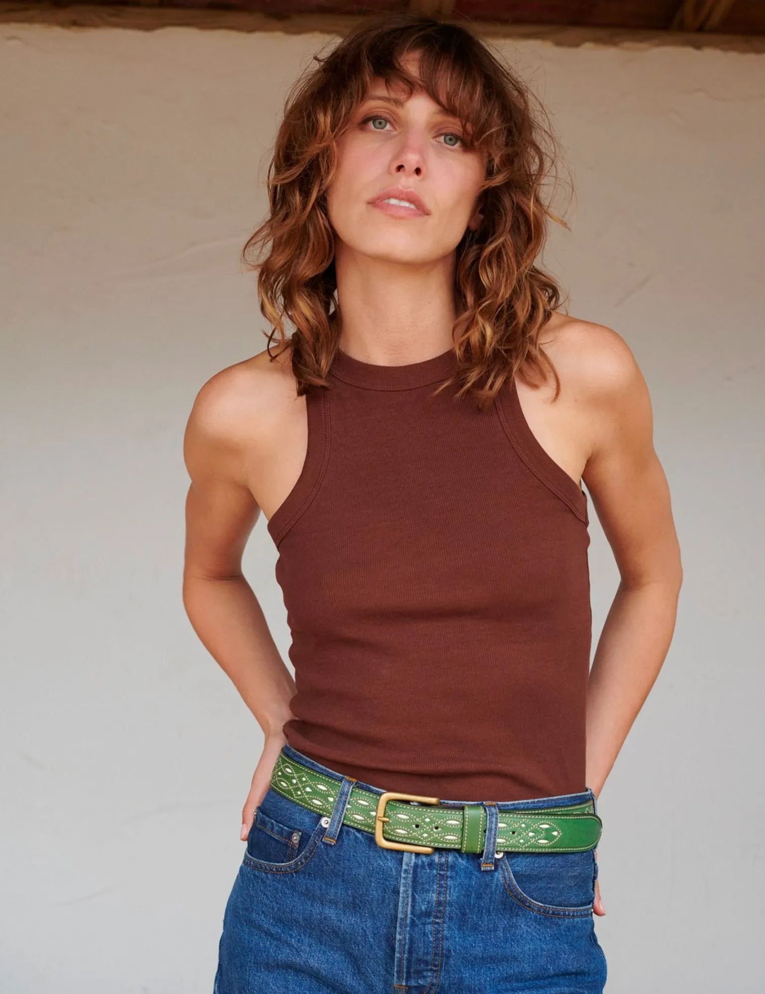 Penelope Chilvers Feria Belt Green Sale