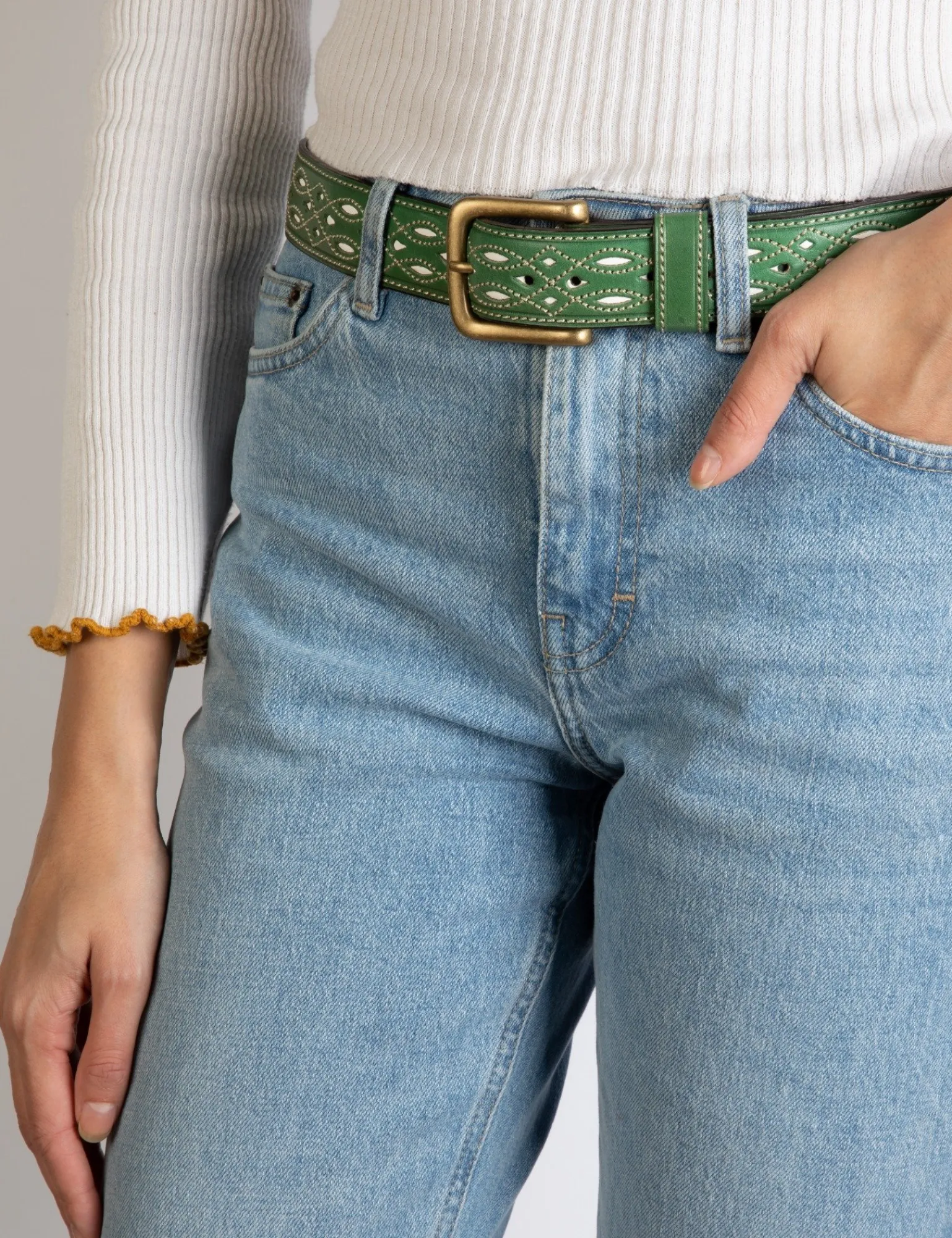 Penelope Chilvers Feria Belt Green Sale