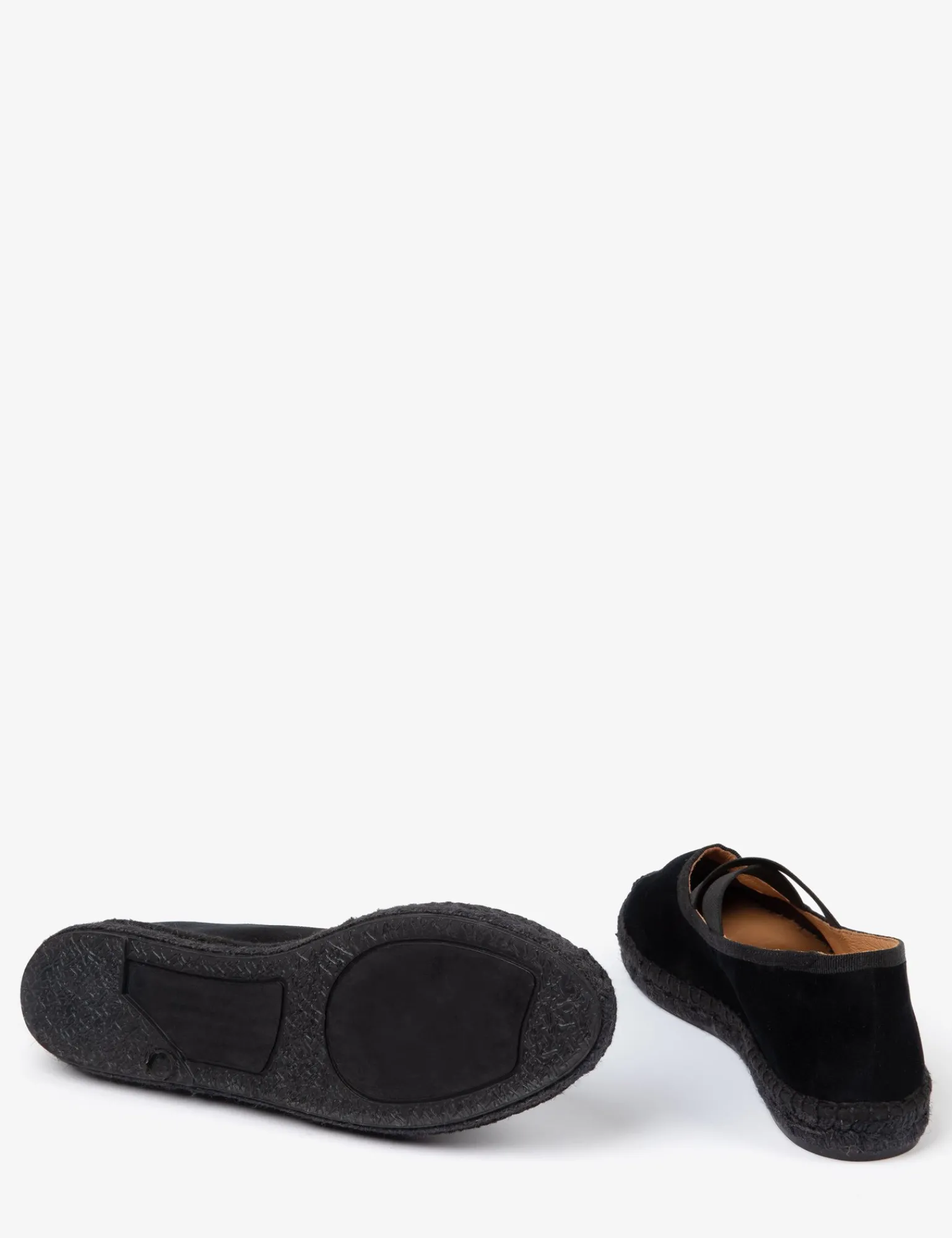 Penelope Chilvers Chico Velvet Espadrille Black New