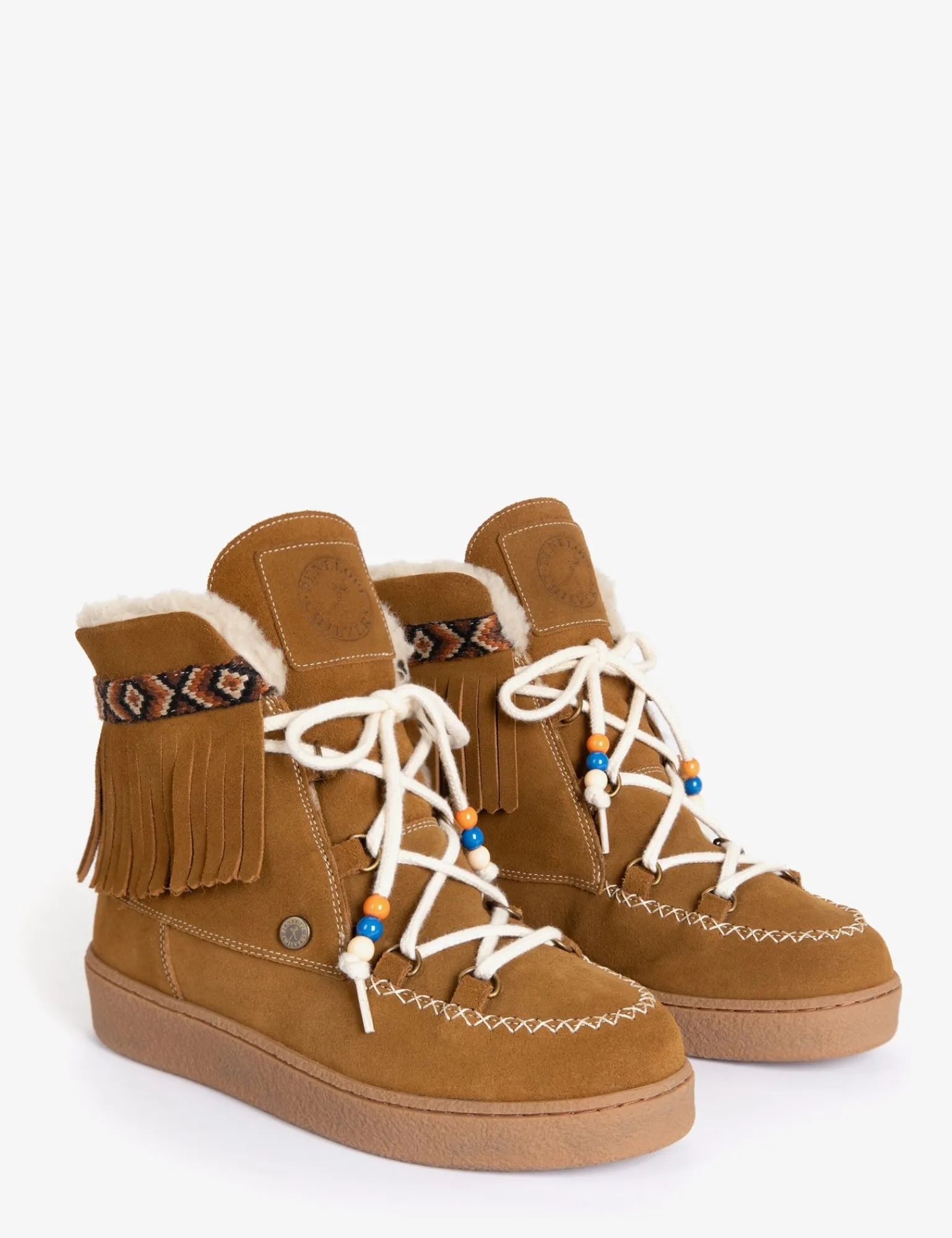 Penelope Chilvers Cabin Suede Wool-Lined Boot Tan Discount