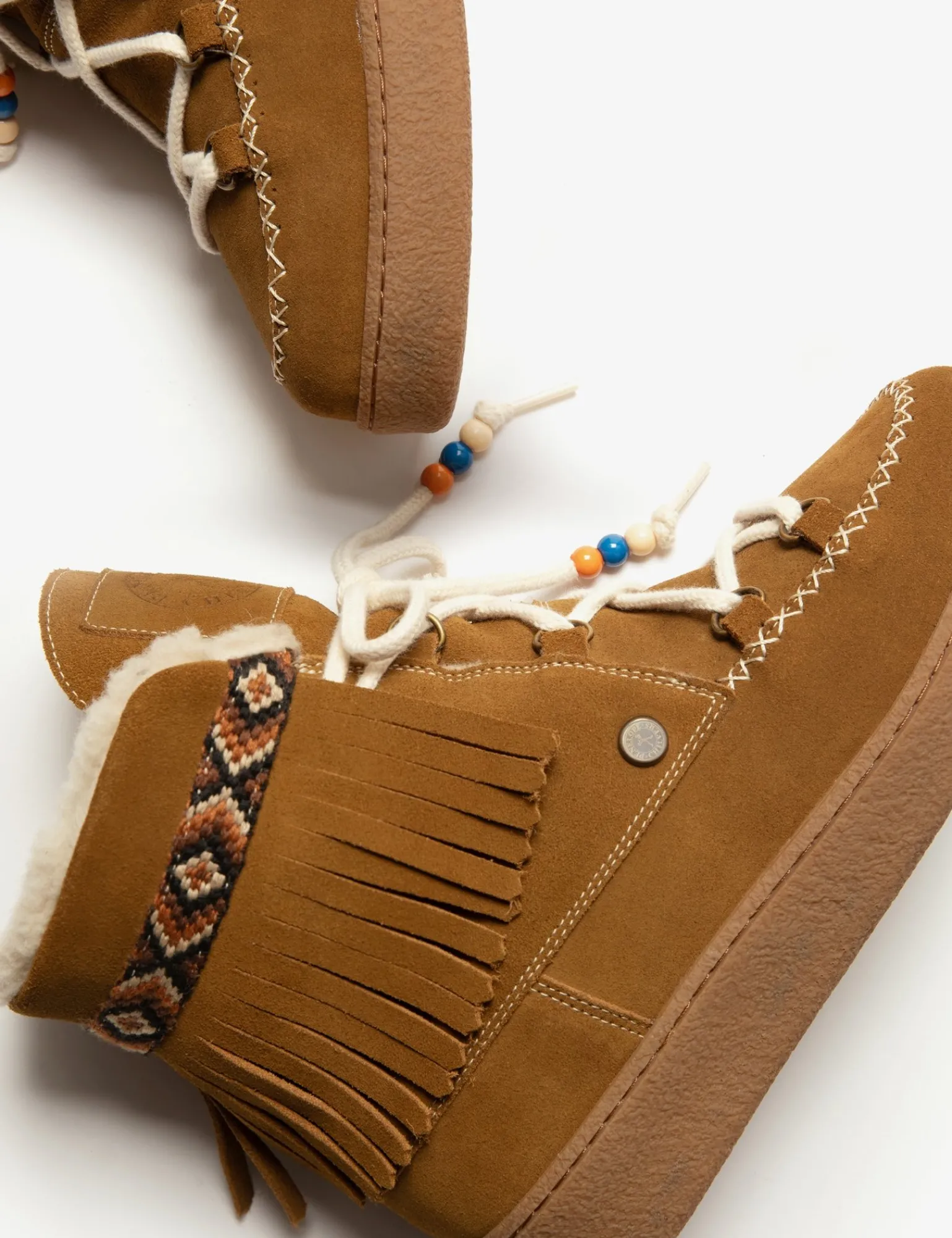 Penelope Chilvers Cabin Suede Wool-Lined Boot Tan Discount