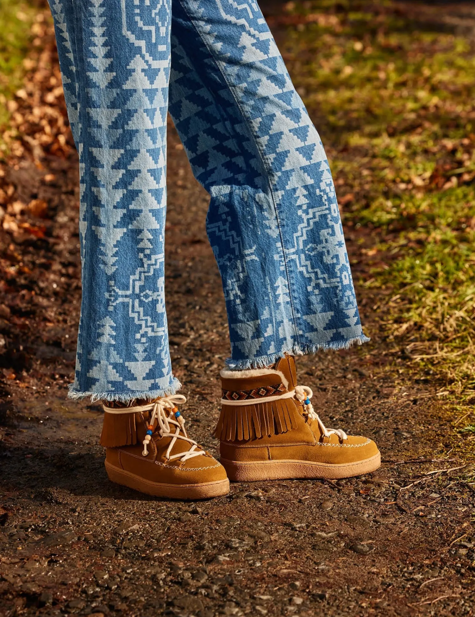 Penelope Chilvers Cabin Suede Wool-Lined Boot Tan Discount