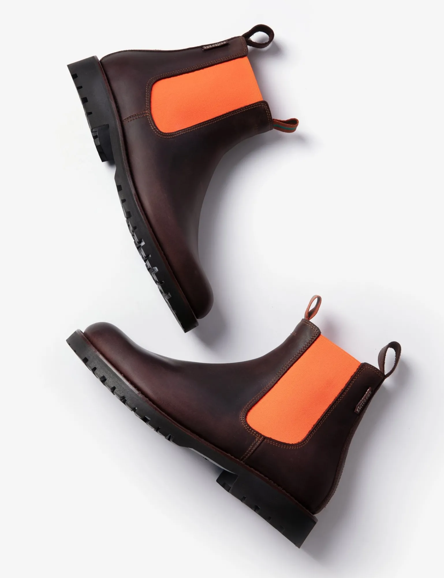 Penelope Chilvers Nelson Leather Boot Conker/NeonOrange Sale