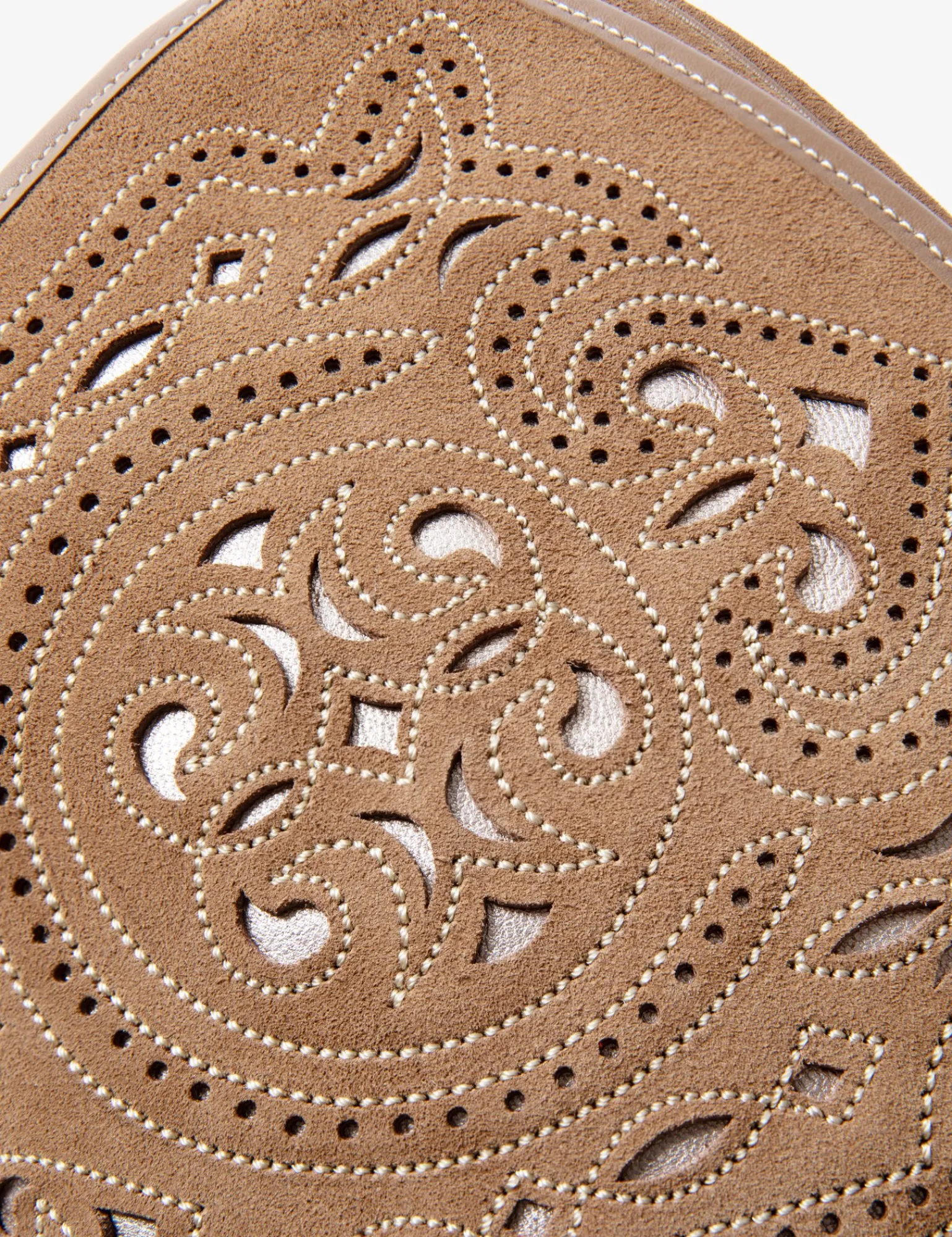 Penelope Chilvers Romero Suede Bag Sesame Fashion